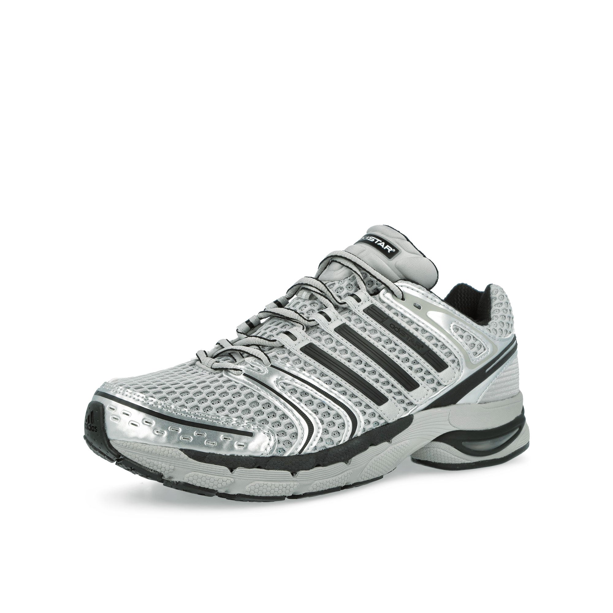 adidas Adistar Control 5 Grey Two / Core Black / Silver Metallic Low Top Sneakers KI6154 Close-up | Overkill