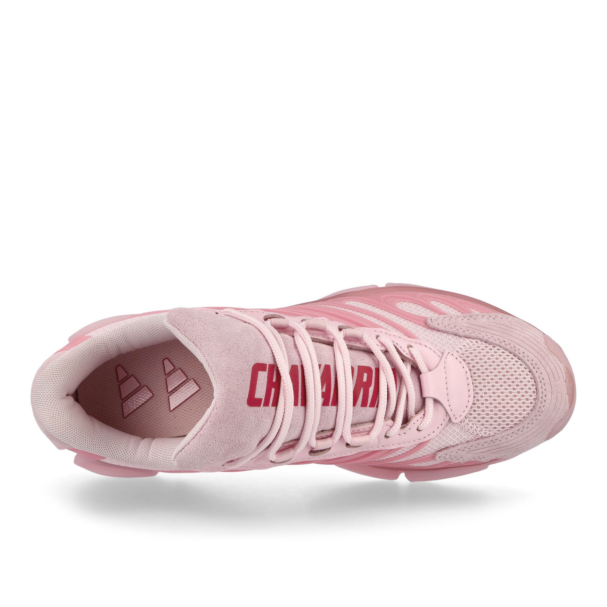 Willy Chavarria x adidas Megaride AG Clear Pink / Clear Pink / Power Red Low Top Sneakers KI7006 Detailfoto | Overkill
