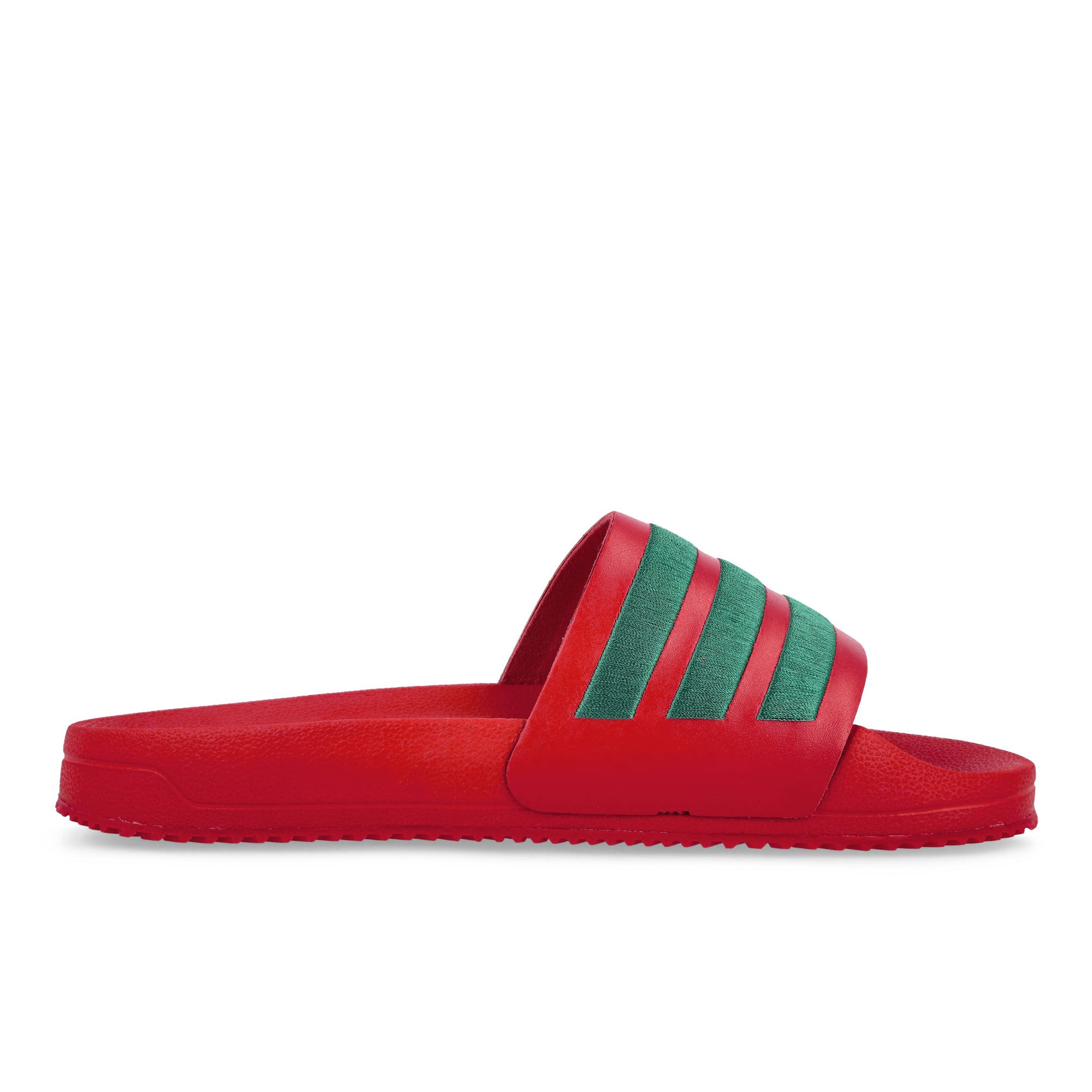 adidas Adilette Better Scarlet / Collegiate Green / Better Scarlet Slides KI8336 Silhouette | Overkill