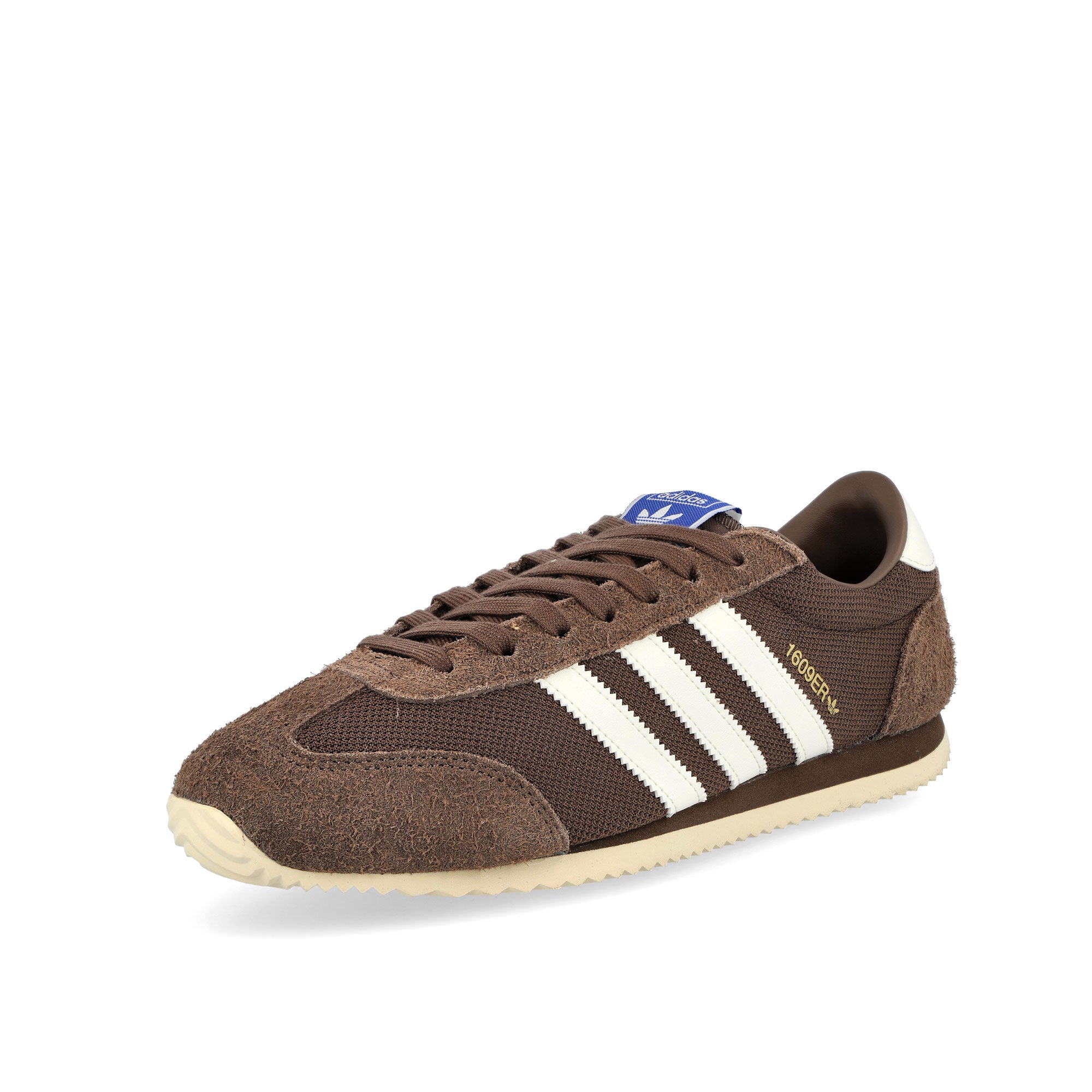 adidas 1609ER RS Earth Strata / Off White / Gold Metallic Sneaker KI9857 Close-up | Overkill