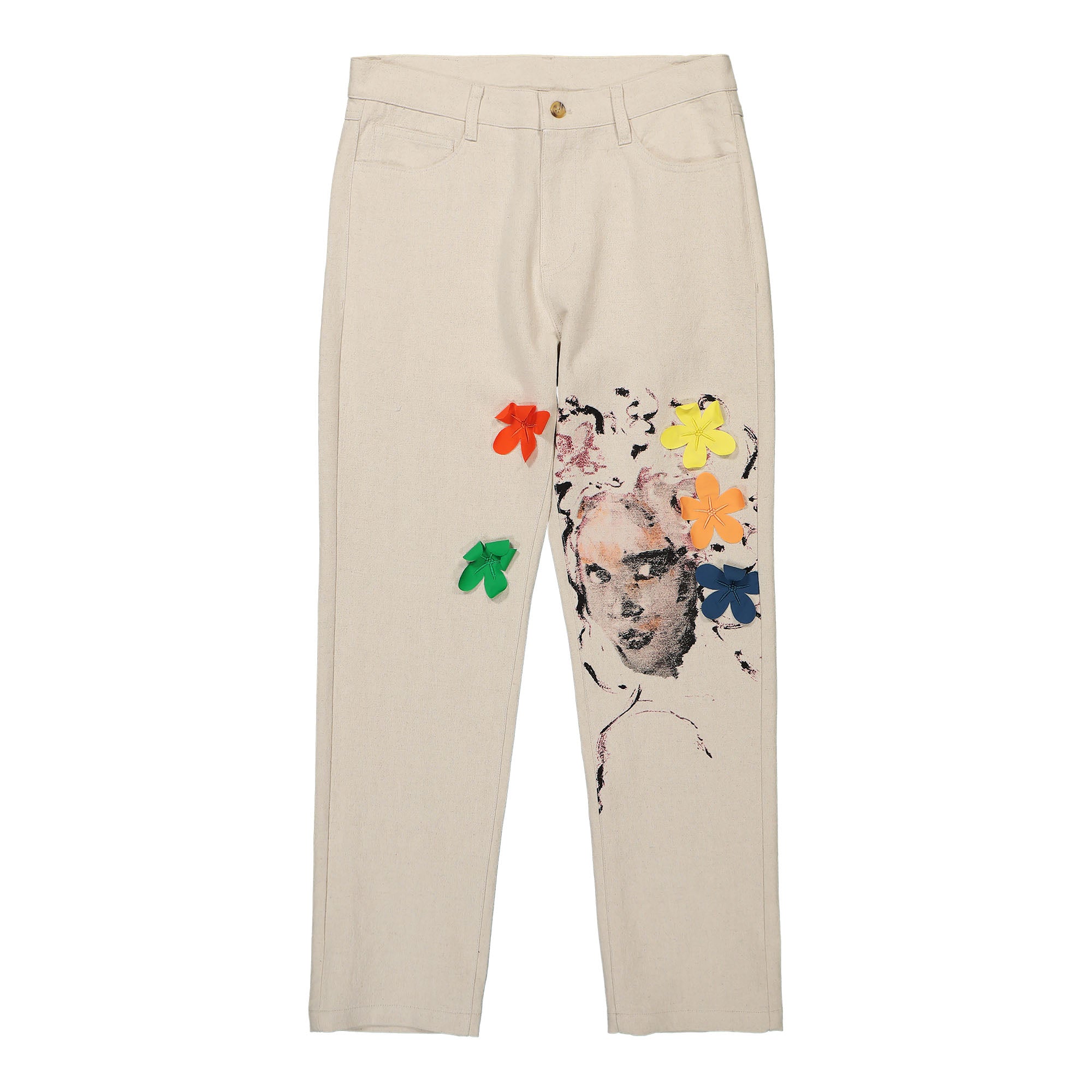 Kidsuper Studios Flowers Face Suit Pants Multi Casual Pants SS23-PT-25 | Overkill