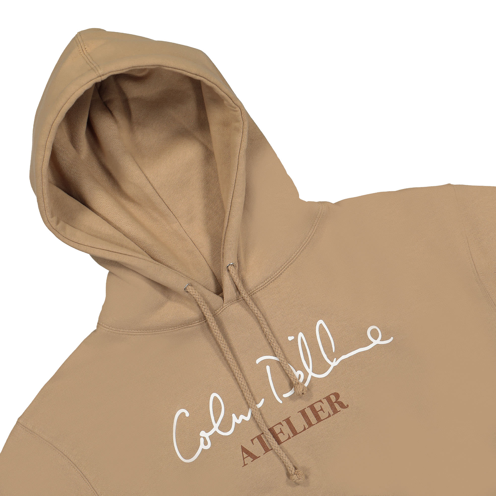 Kidsuper Studios Colm Dillane Atelier Hoodie Tan Hoodies Close-up | Overkill