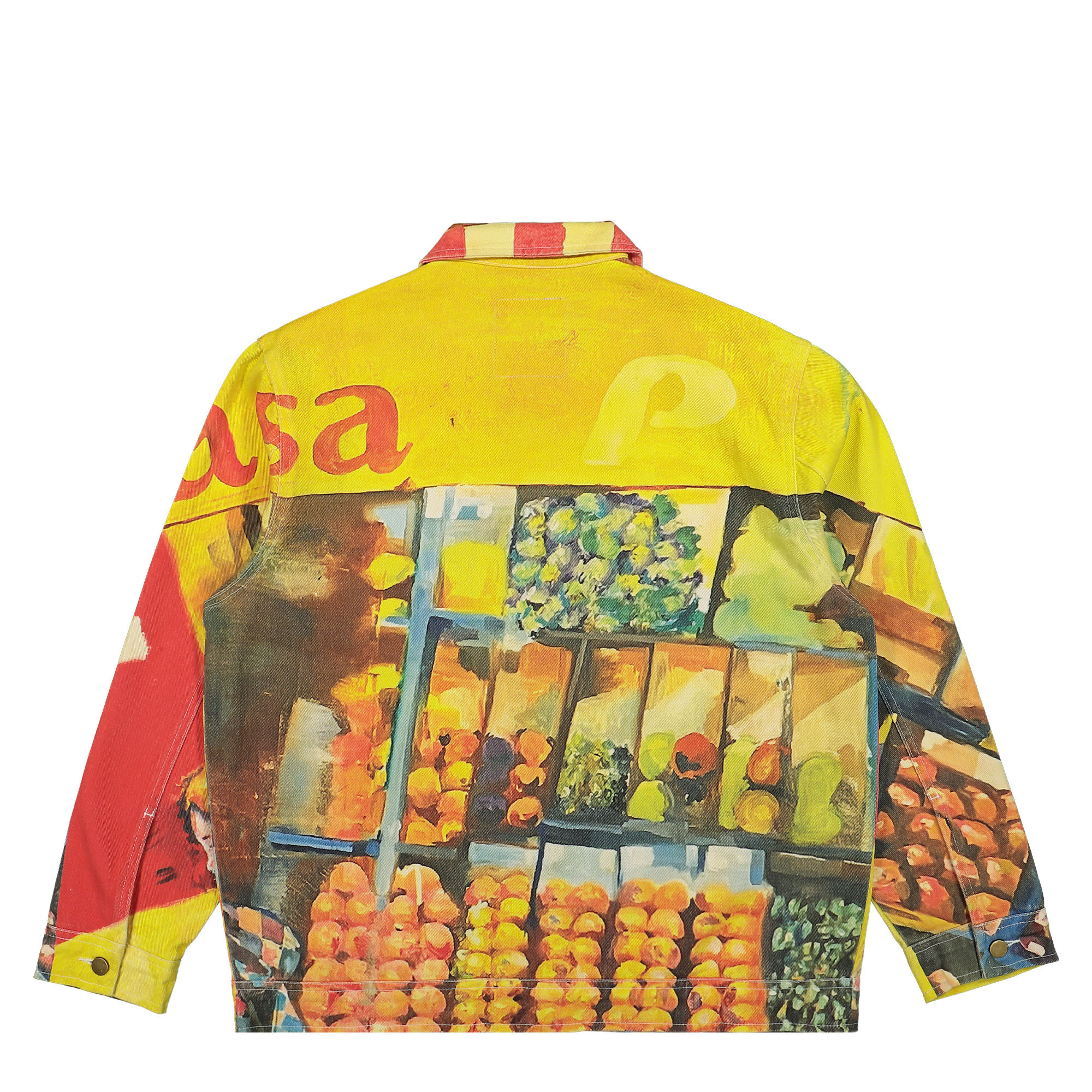 Kidsuper Studios La Casa Denim Jacket Yellow Jackets Close-up | Overkill