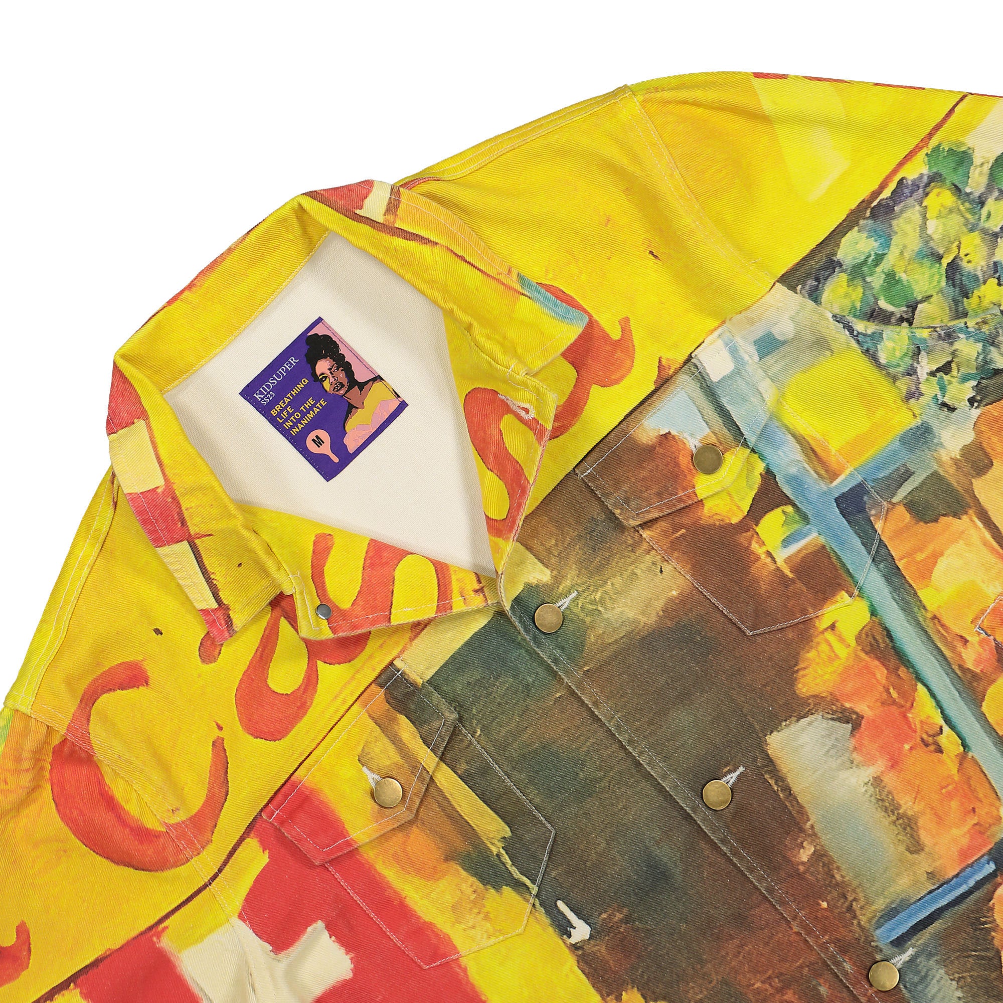 Kidsuper Studios La Casa Denim Jacket Yellow Jackets Material | Overkill