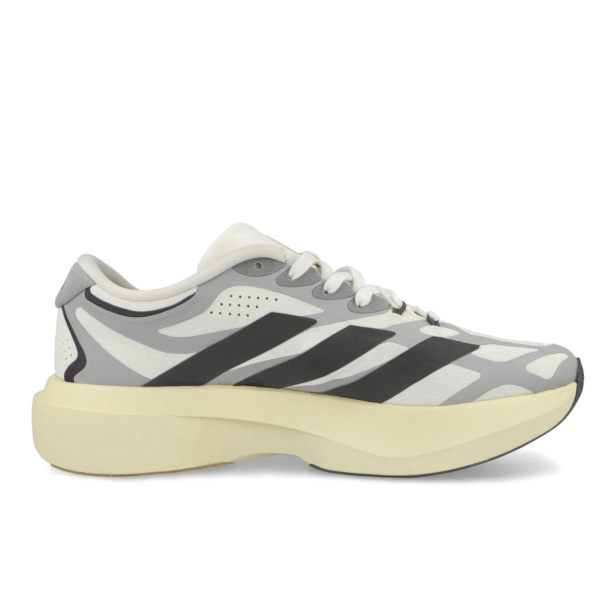 adidas Adizero EVO SL EXO Core White / Utility Black / Grey Two Low Top Sneakers KJ0430 Silhouette | Overkill