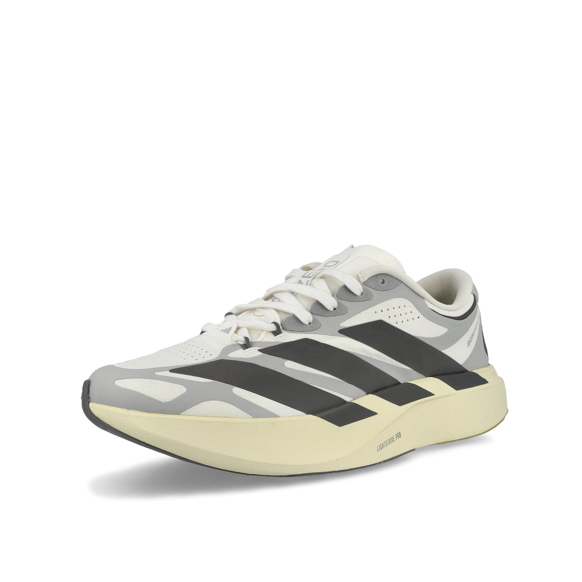 adidas Adizero EVO SL EXO Core White / Utility Black / Grey Two Low Top Sneakers KJ0430 Close-up | Overkill