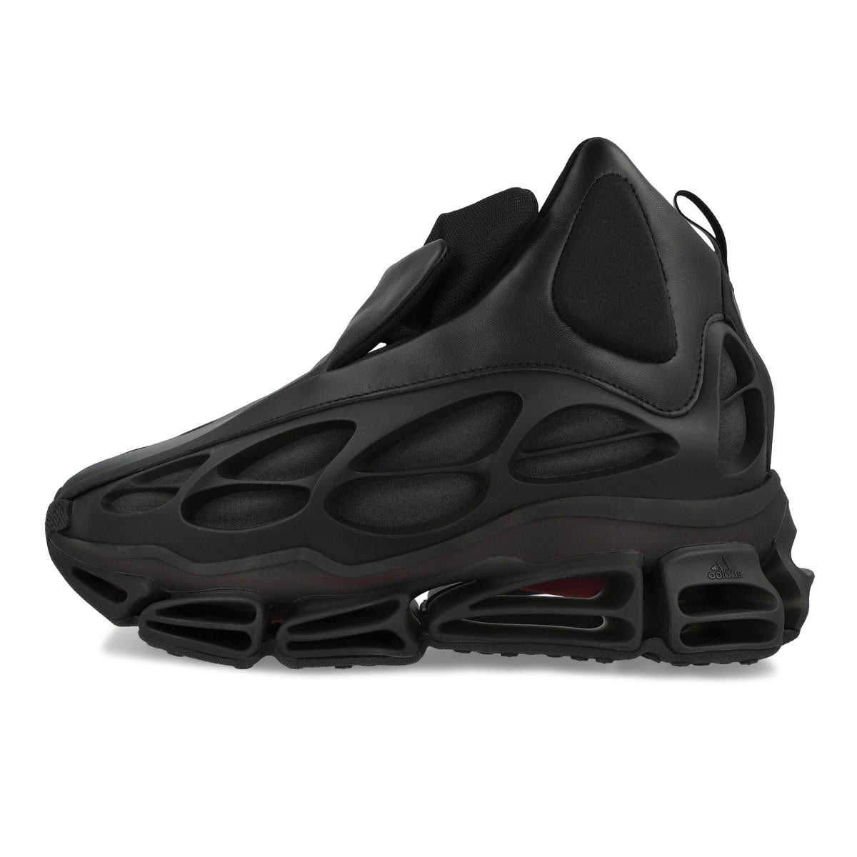 Willy Chavarria x adidas Megaride Wolf Core Black / Core Black / Better Scarlet High Top Sneakers KJ2033 | Overkill