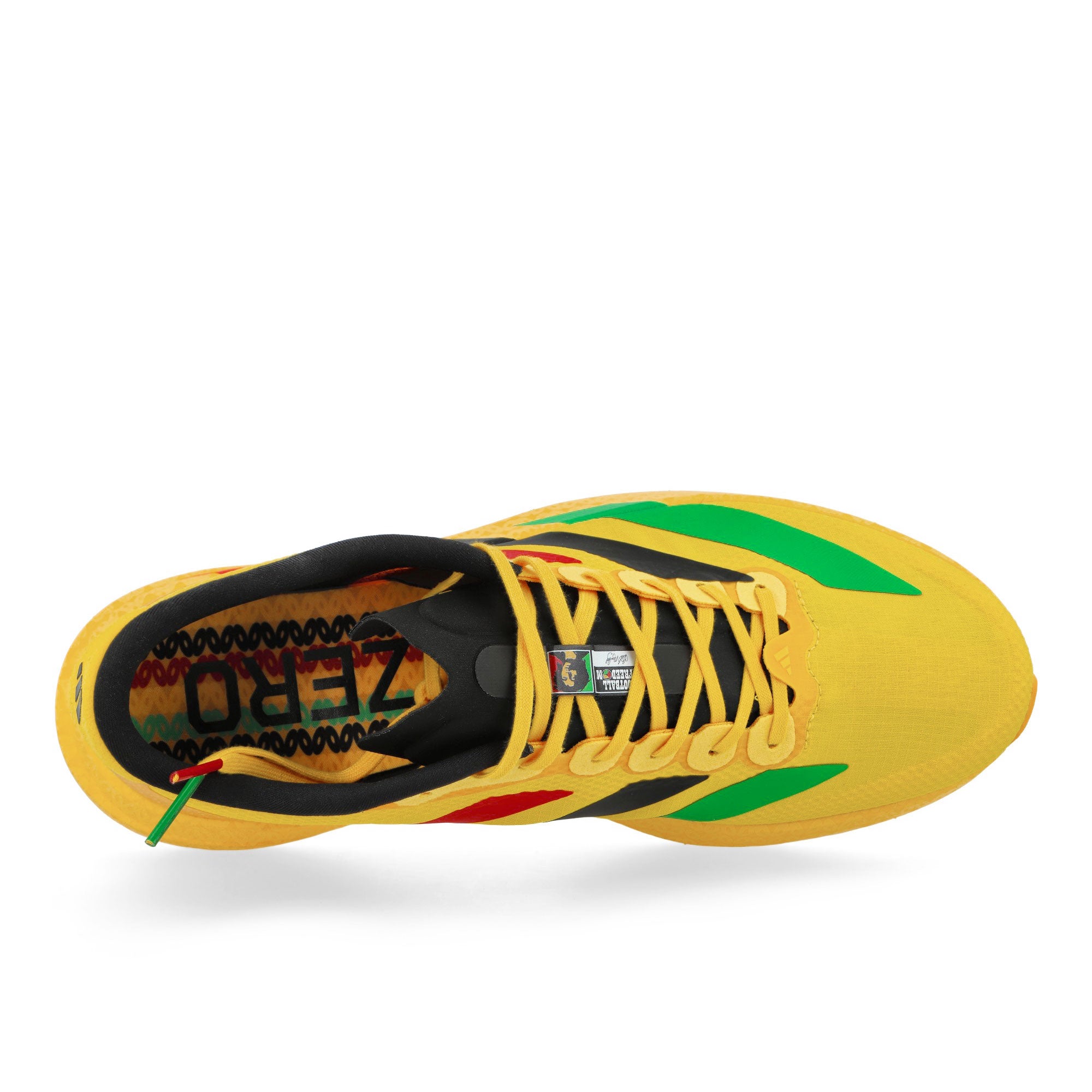 adidas Adizero EVO SL Woven M Bold Gold / Vivid Green / Pure Ruby Low Top Sneakers KJ3625 Detailfoto | Overkill