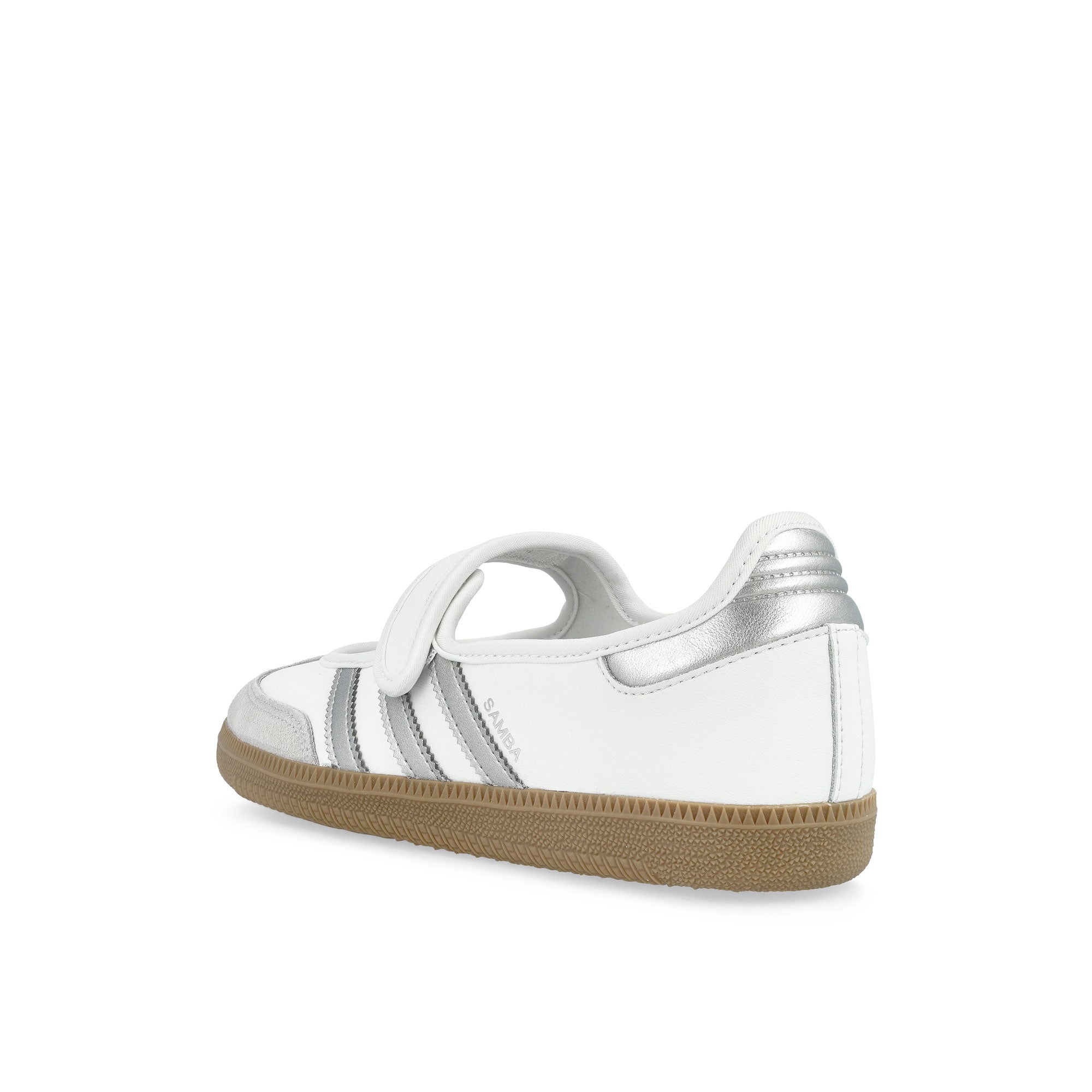 adidas Samba Jane W Footwear White / Silver Metallic / Gum 4 Sneaker KJ3785 Material | Overkill