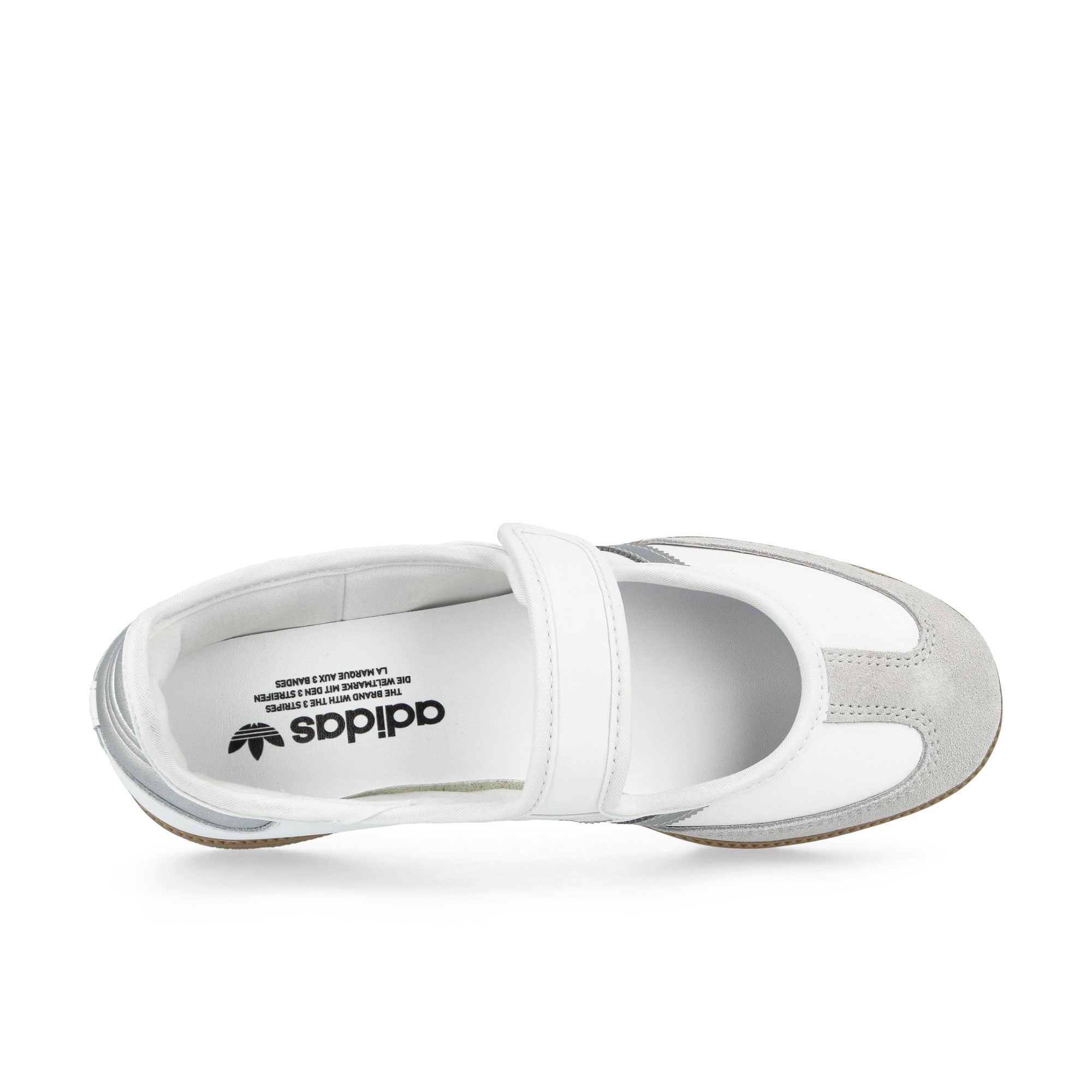 adidas Samba Jane W Footwear White / Silver Metallic / Gum 4 Sneaker KJ3785 Detailfoto | Overkill