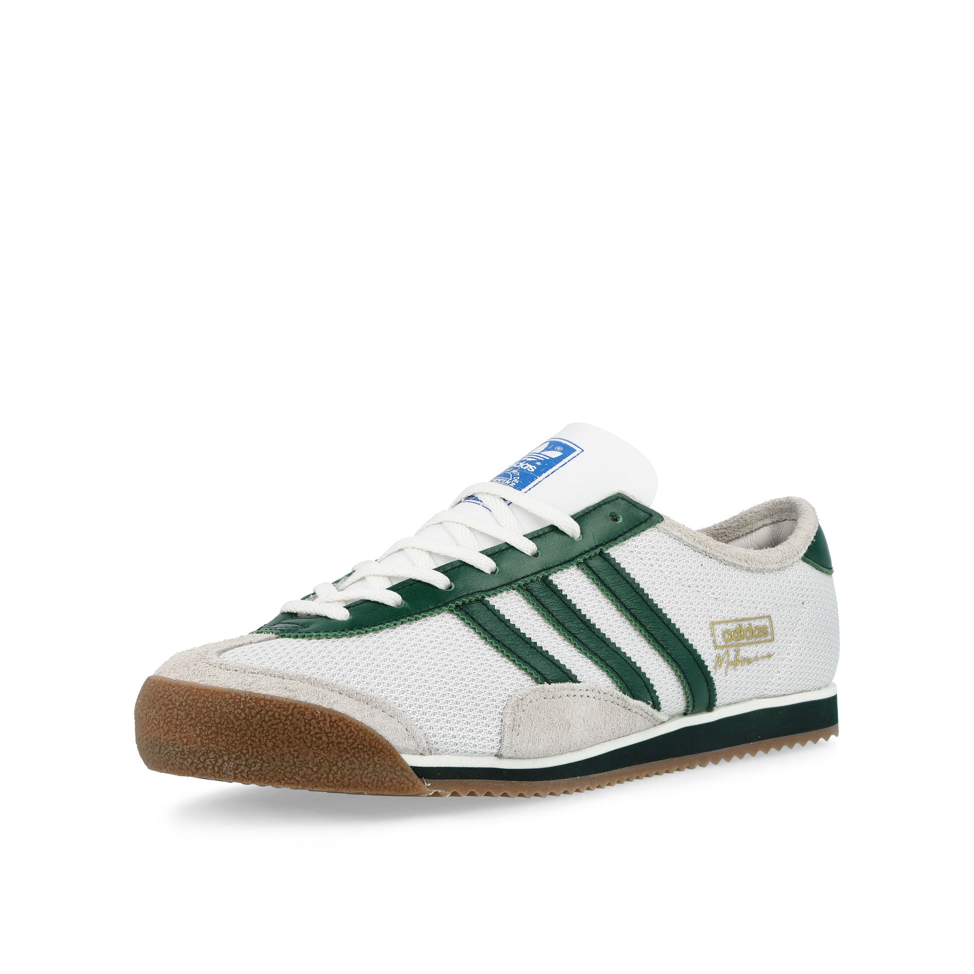 Up There x adidas Consortium Melbourne Footwear White / Dark Green / Off White Low Top Sneakers KJ4237 Close-up | Overkill