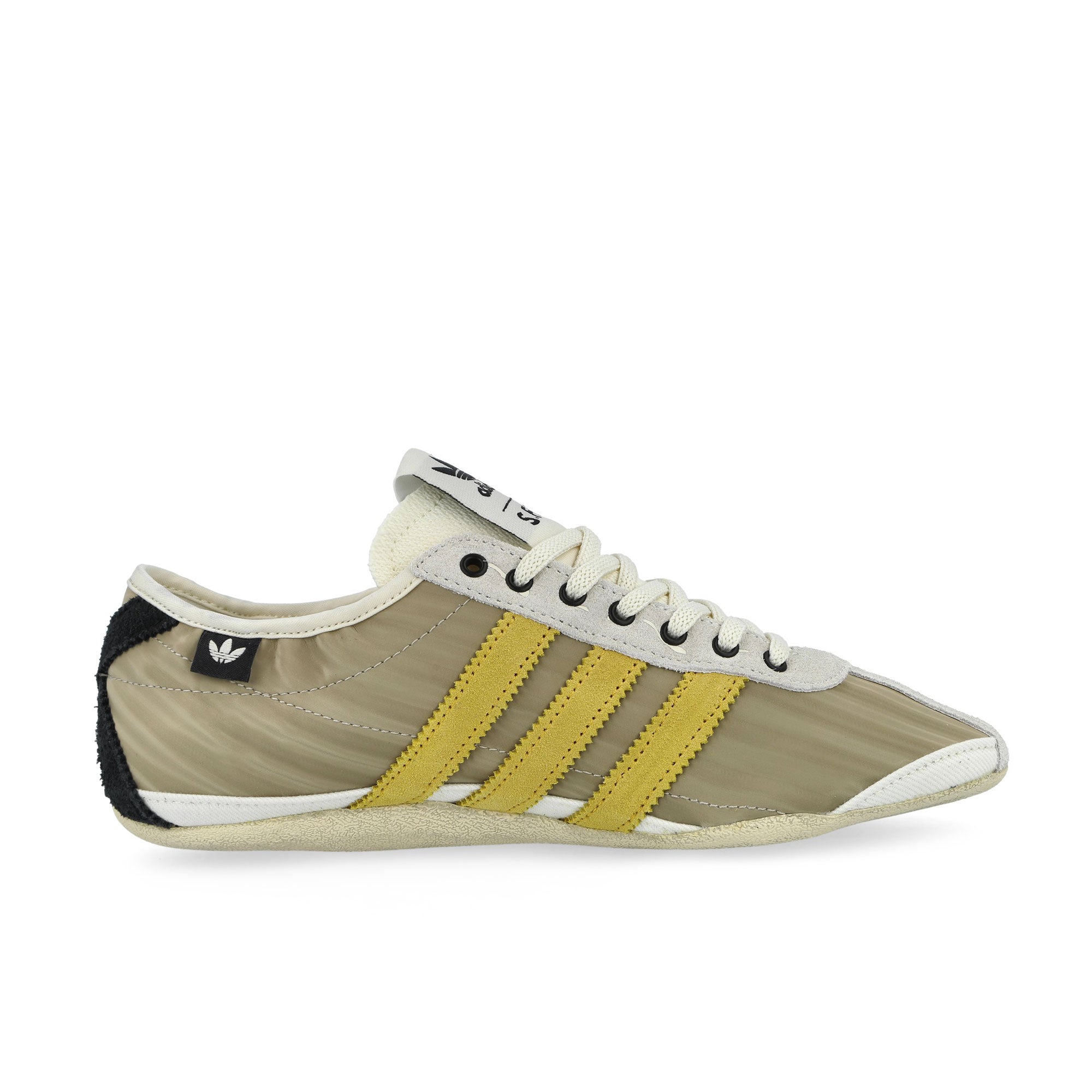 Song for the Mute x adidas Tokyo W Off White / Preloved Yellow / Core Black Low Top Sneakers KJ4401 Silhouette | Overkill