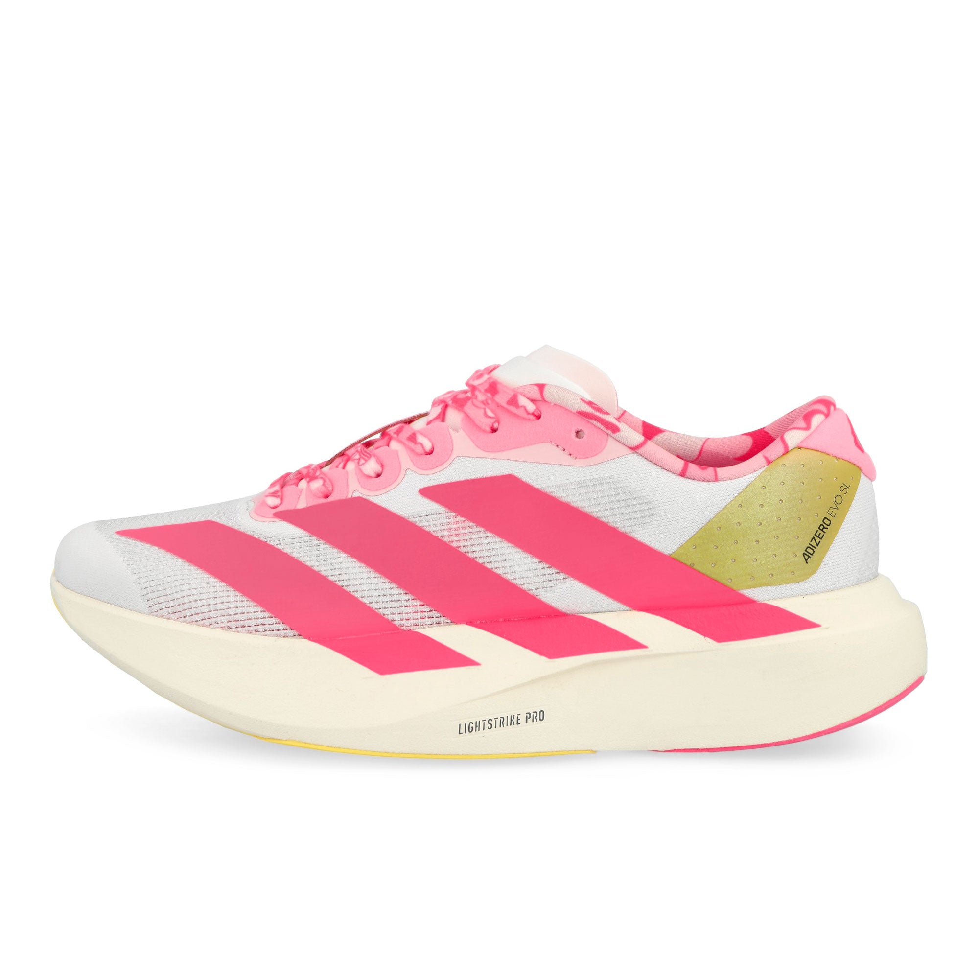 BAPE x adidas Adizero Evo SL Footwear White / Gold Metallic / Off White Low Top Sneaker KJ5751 Silhouette | Overkill