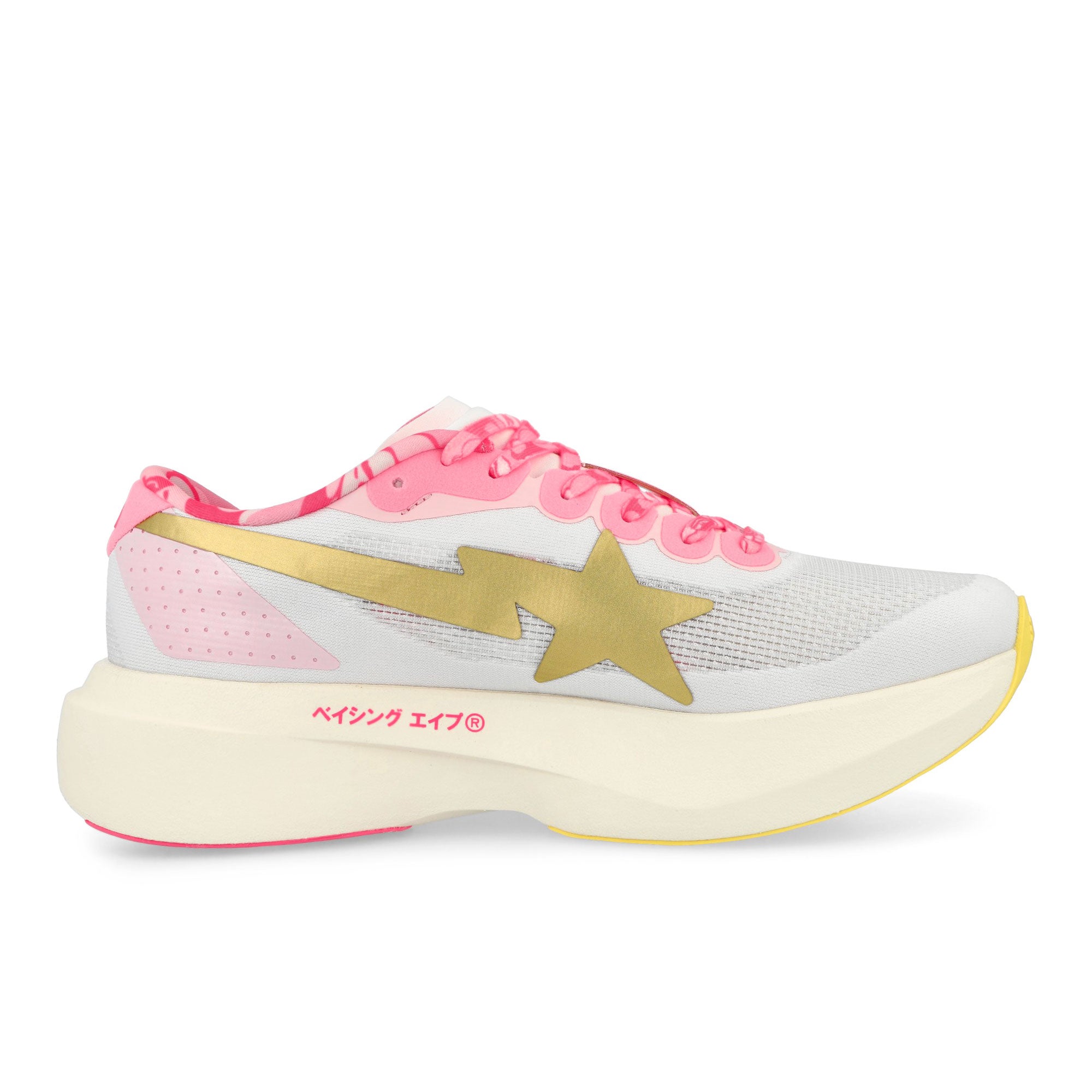 BAPE x adidas Adizero Evo SL Footwear White / Gold Metallic / Off White Low Top Sneaker KJ5751 Material | Overkill