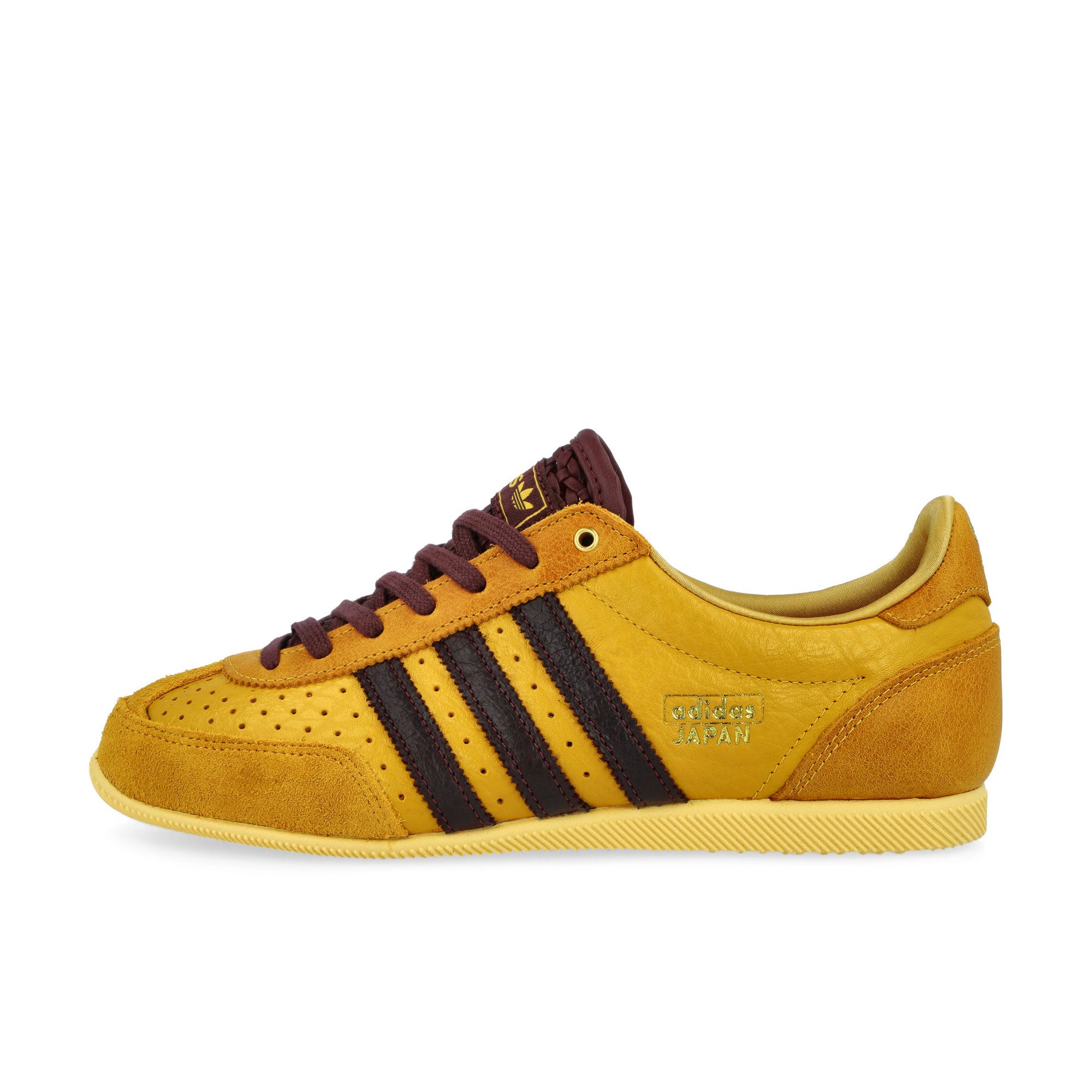 adidas Japan W Preloved Yellow / Maroon / Gold Metallic Low Top Sneakers KJ6157 | Overkill