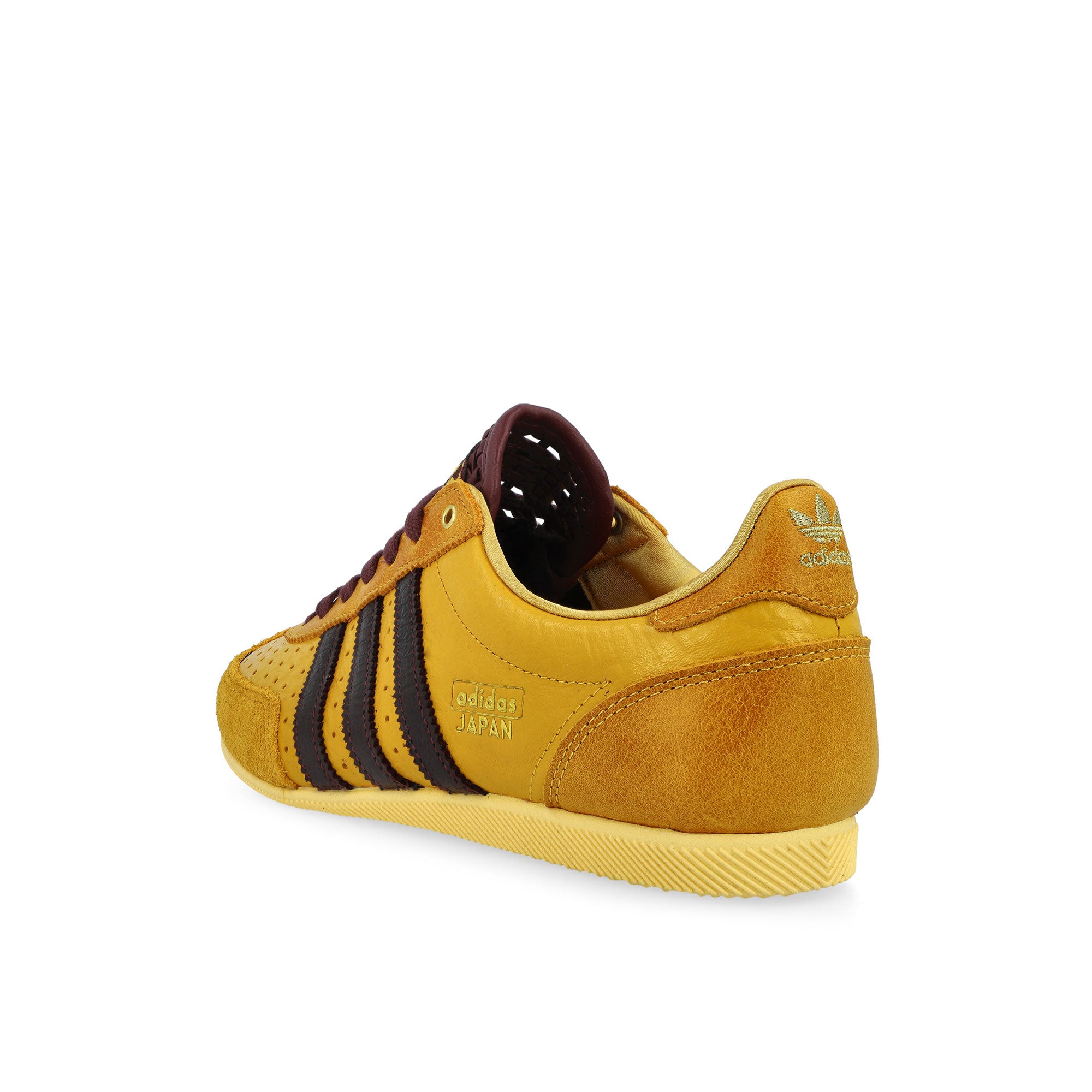 adidas Japan W Preloved Yellow / Maroon / Gold Metallic Low Top Sneakers KJ6157 Material | Overkill