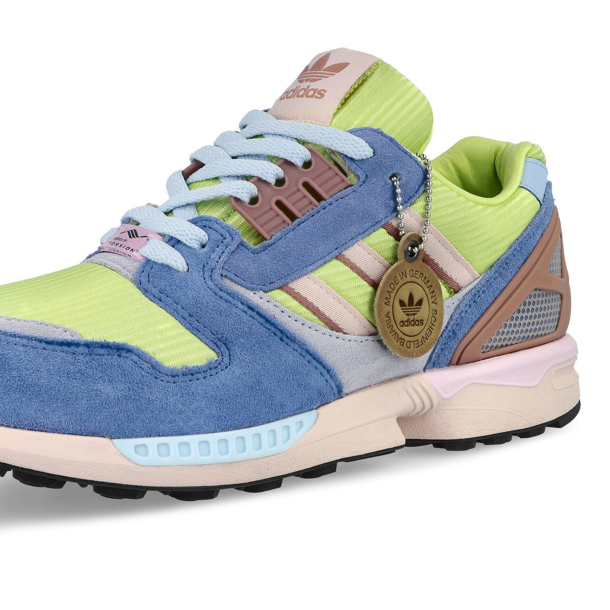 adidas ZX 8000 MIG Semi Frozen Lemon / Wonder Quartz / Blue Fusion Low Top Sneakers KJ7660 Detail View 2 | Overkill