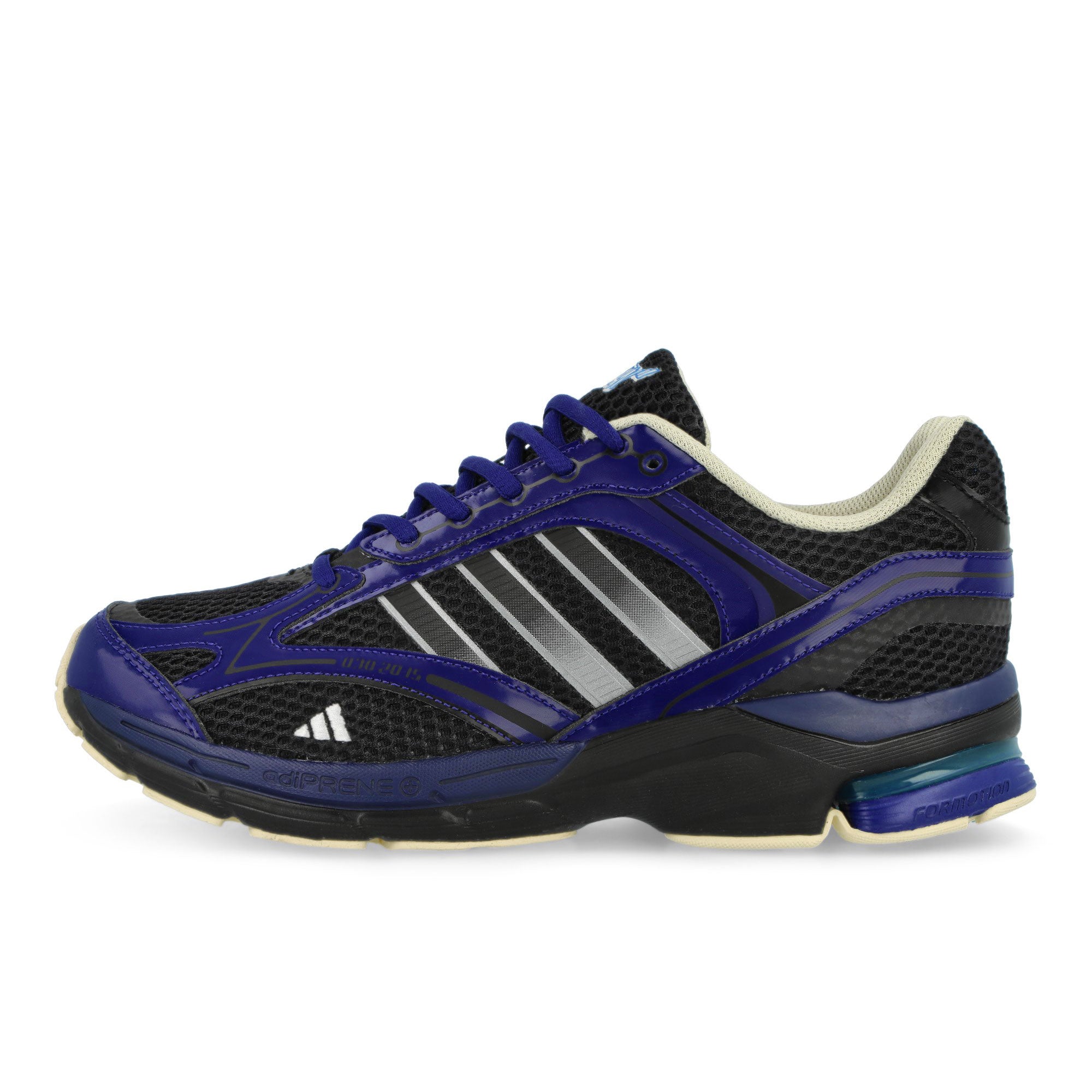 Overkill x adidas Spiritain 2000 Friends & Family Real Purple / Core Black / Signal Cyan Low Top Sneakers KJ9617 | Overkill