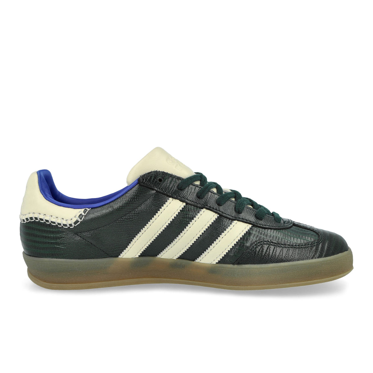 Wales Bonner x adidas Gazelle Croc Crystal Sky / Green Night / Power Blue Sneaker KK0735 Silhouette | Overkill