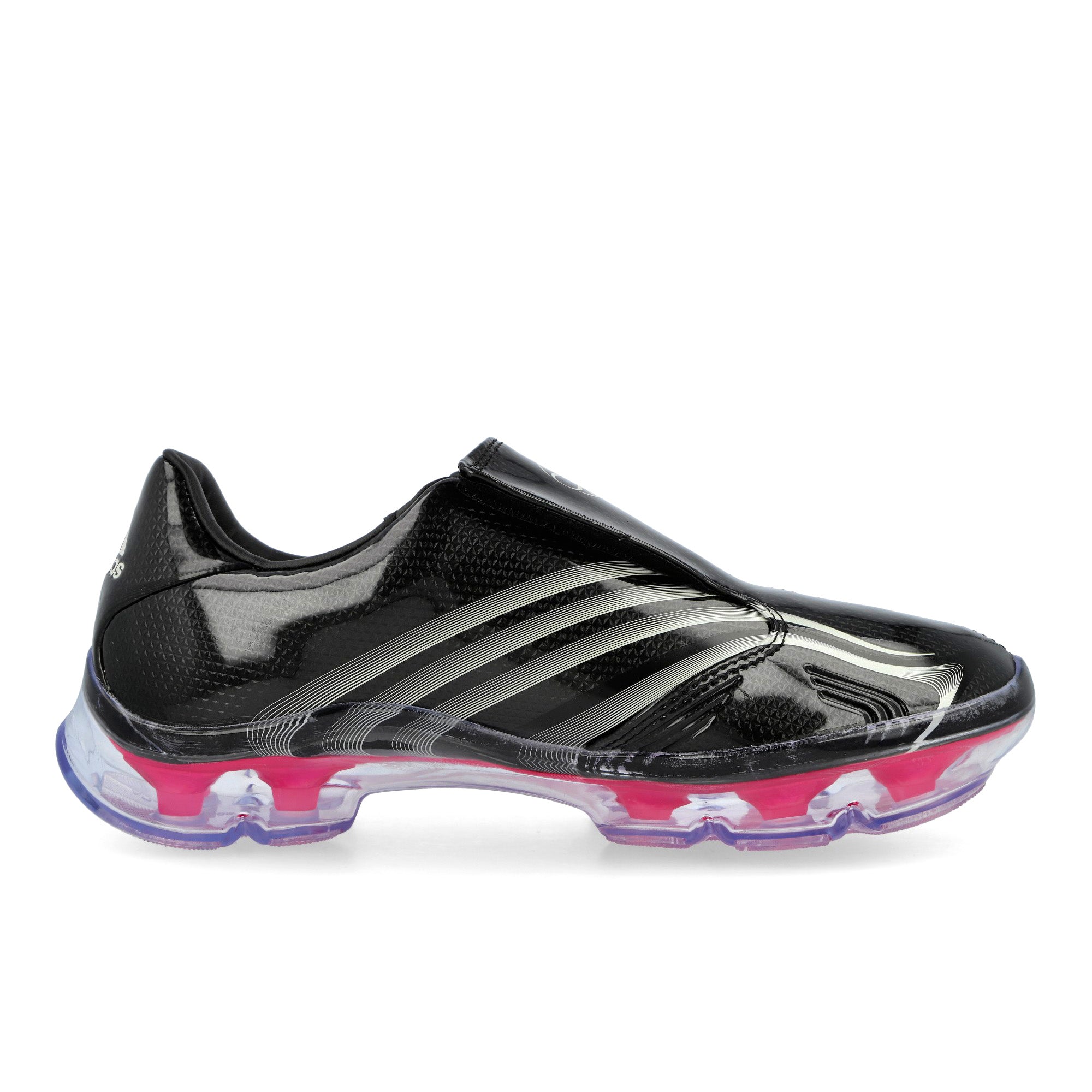 adidas F50 Adiframe W Core Balck / Zero Metallic / Lucid Pink Low Top Sneakers KK0908 Silhouette | Overkill