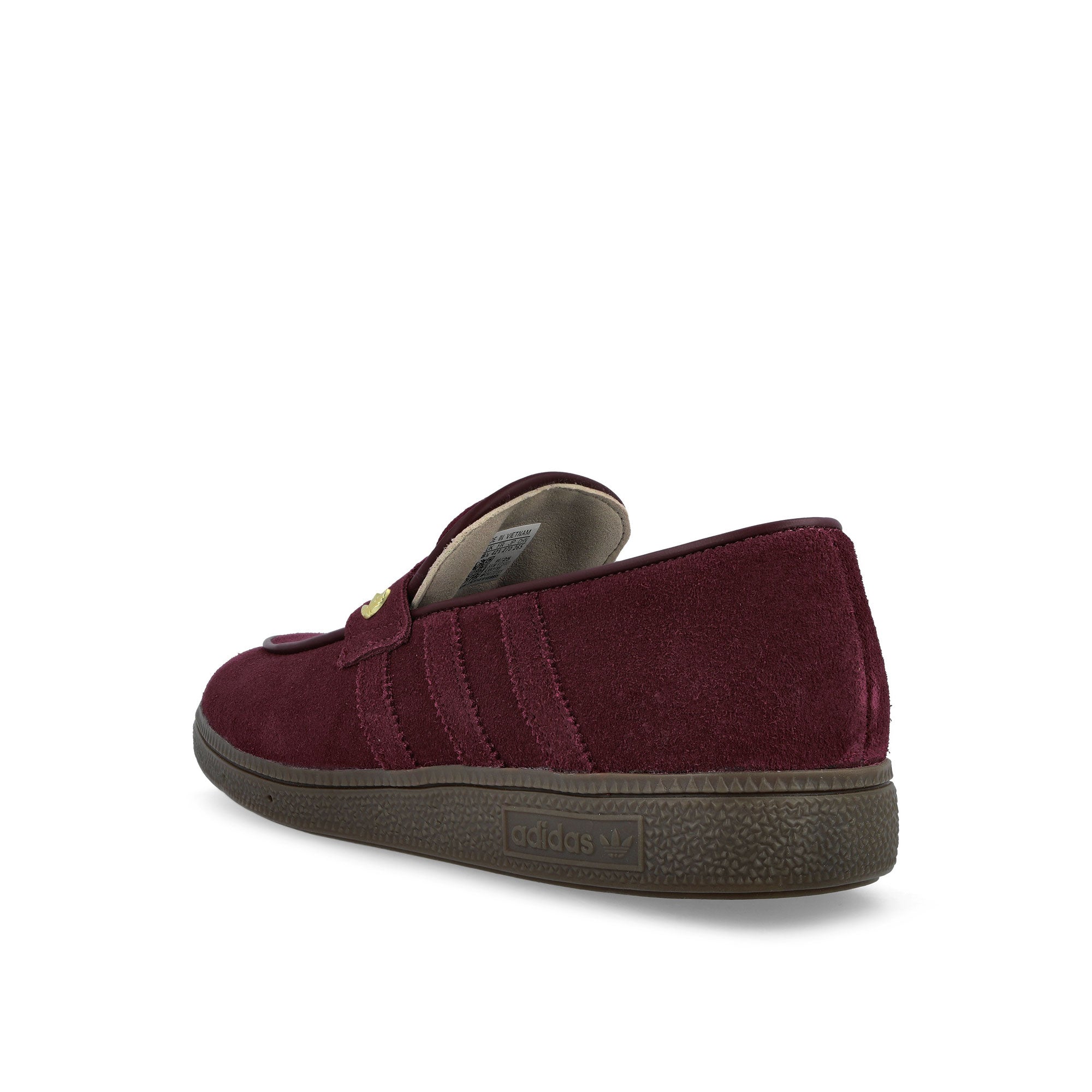adidas Handball Spezial Loafer W Maroon / Maroon / Gum 5 Low Top Sneakers KK2780 Material | Overkill