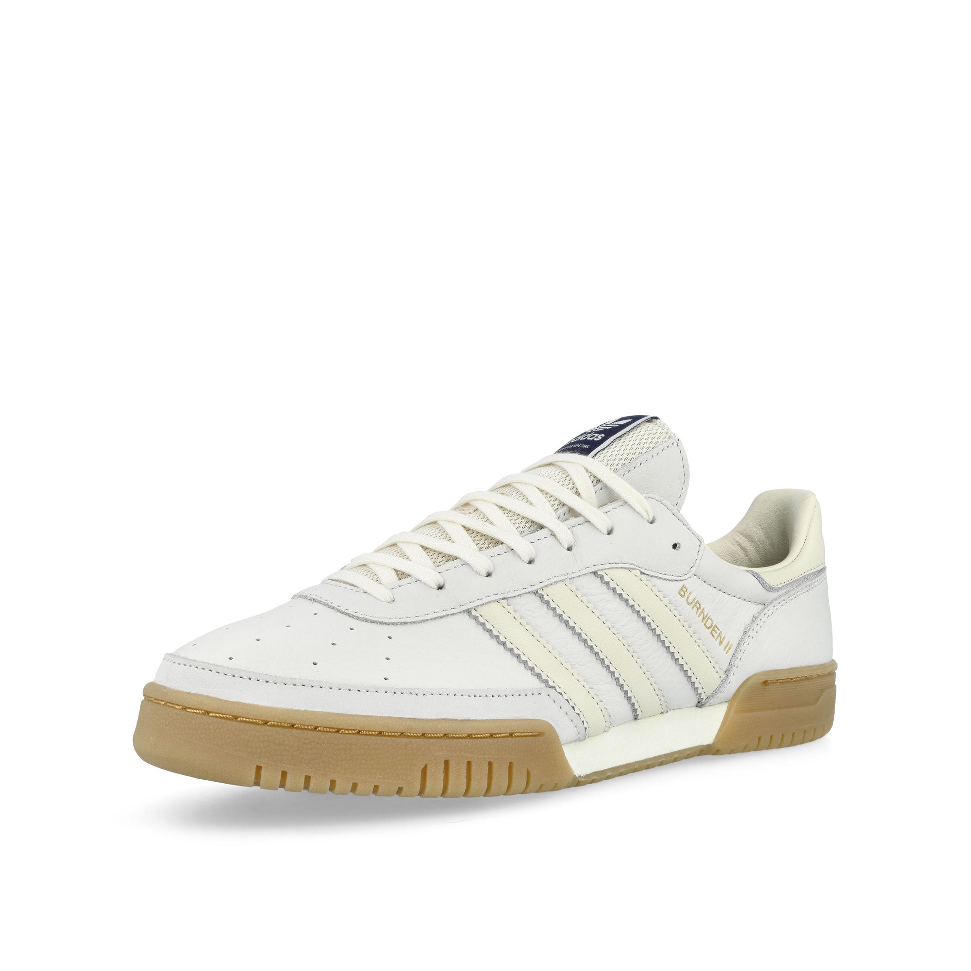 adidas Burnden II SPZL Footwear White / Cream White / Off White Low Top Sneakers KK3684 Close-up | Overkill