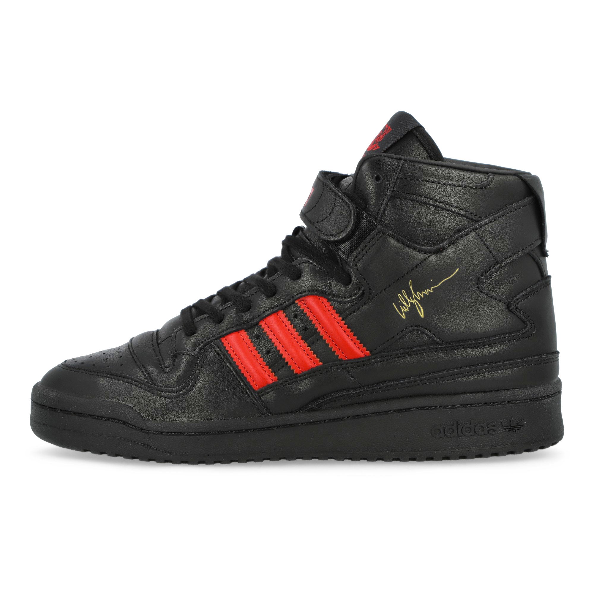 Willy Chavarria x adidas Forum 84 HI Core Black / Core Black / Red High Tops Sneakers KK3695 | Overkill