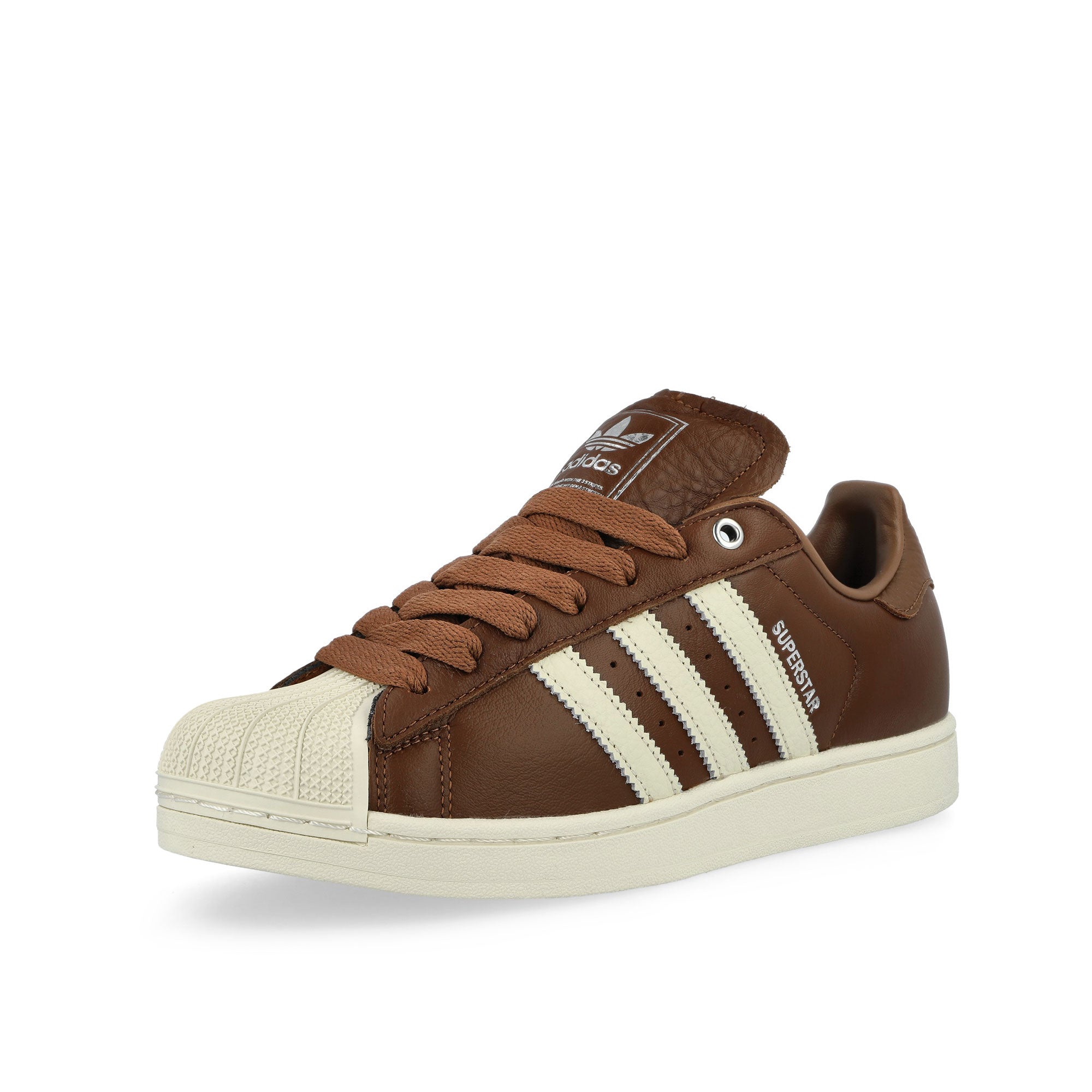 adidas Superstar II Preloved Brown / Cream White / Silver Metallic Sneaker KK4724 Close-up | Overkill