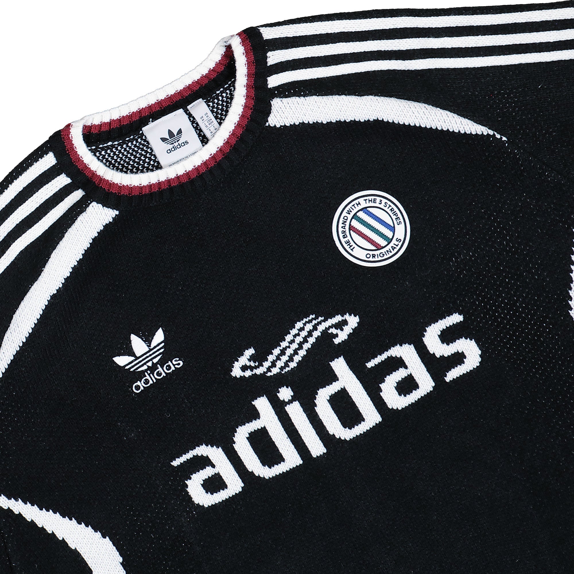 adidas Adicolor Blokecore Crew Black Sweatshirts KQ5080 Detailfoto | Overkill