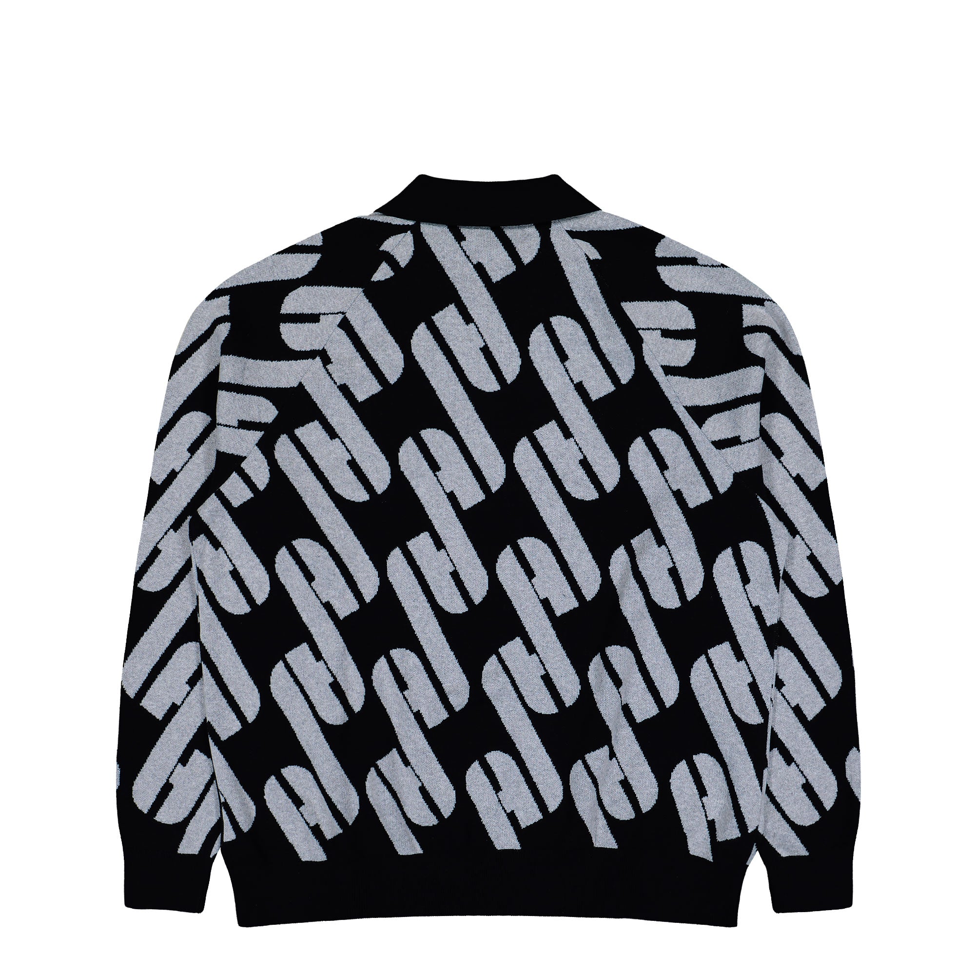 adidas Adicolor Blokecore Polo Black / Medium Grey Heather Sweatshirts KQ5083 Close-up | Overkill