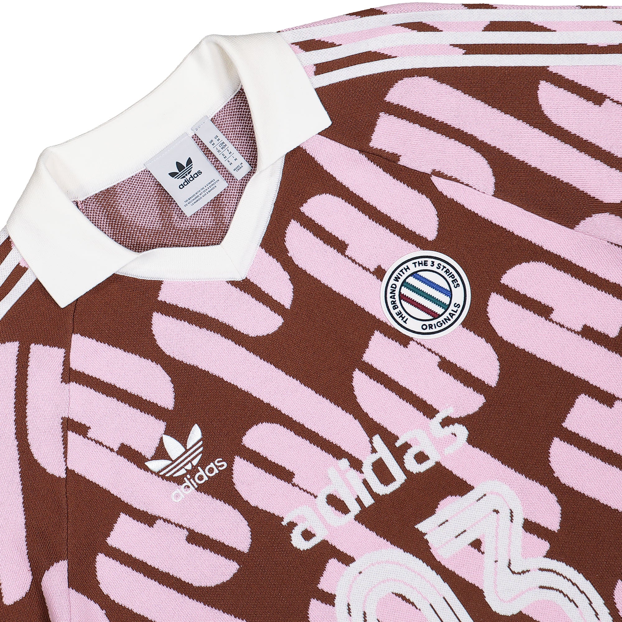adidas Adicolor Blokecore Polo Preloved Brown / True Pink Sweatshirts KQ5084 Detailfoto | Overkill