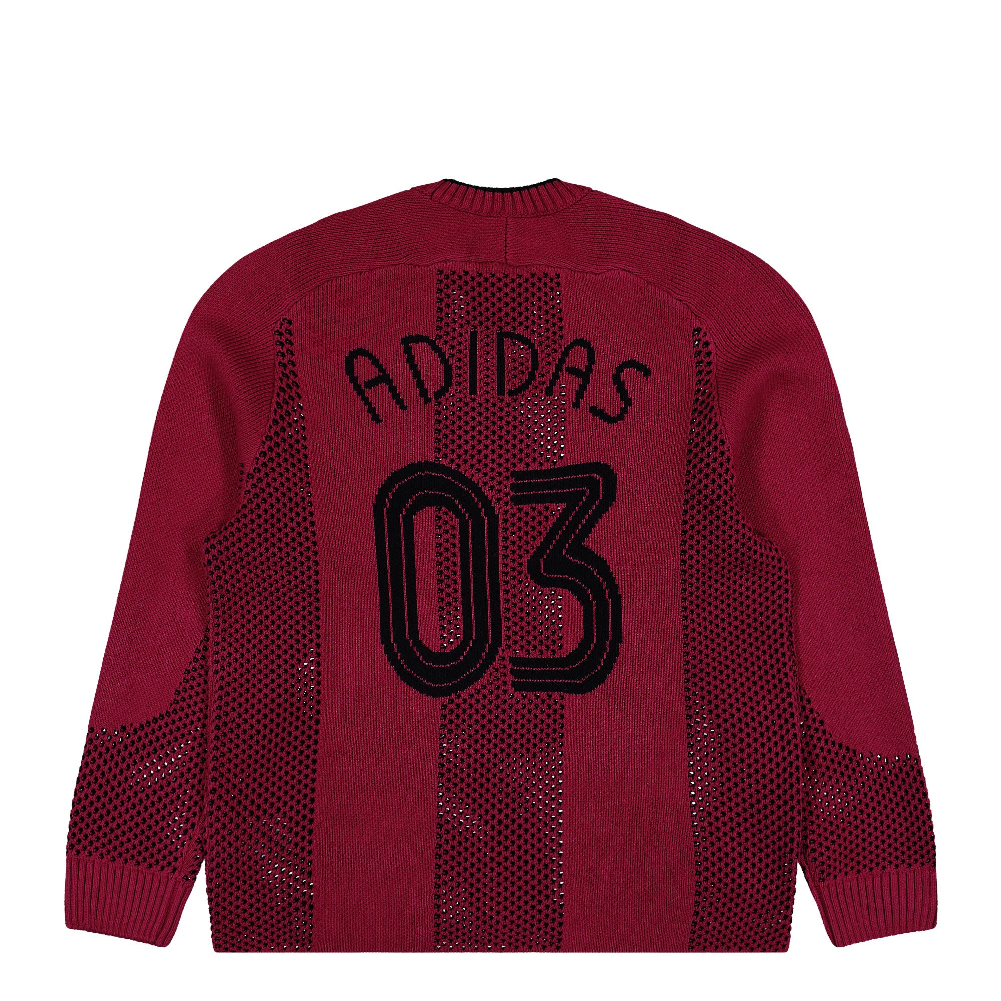adidas Adicolor Blokecore LS Pullover Legacy Burgundy Sweatshirts KQ5086 Close-up | Overkill