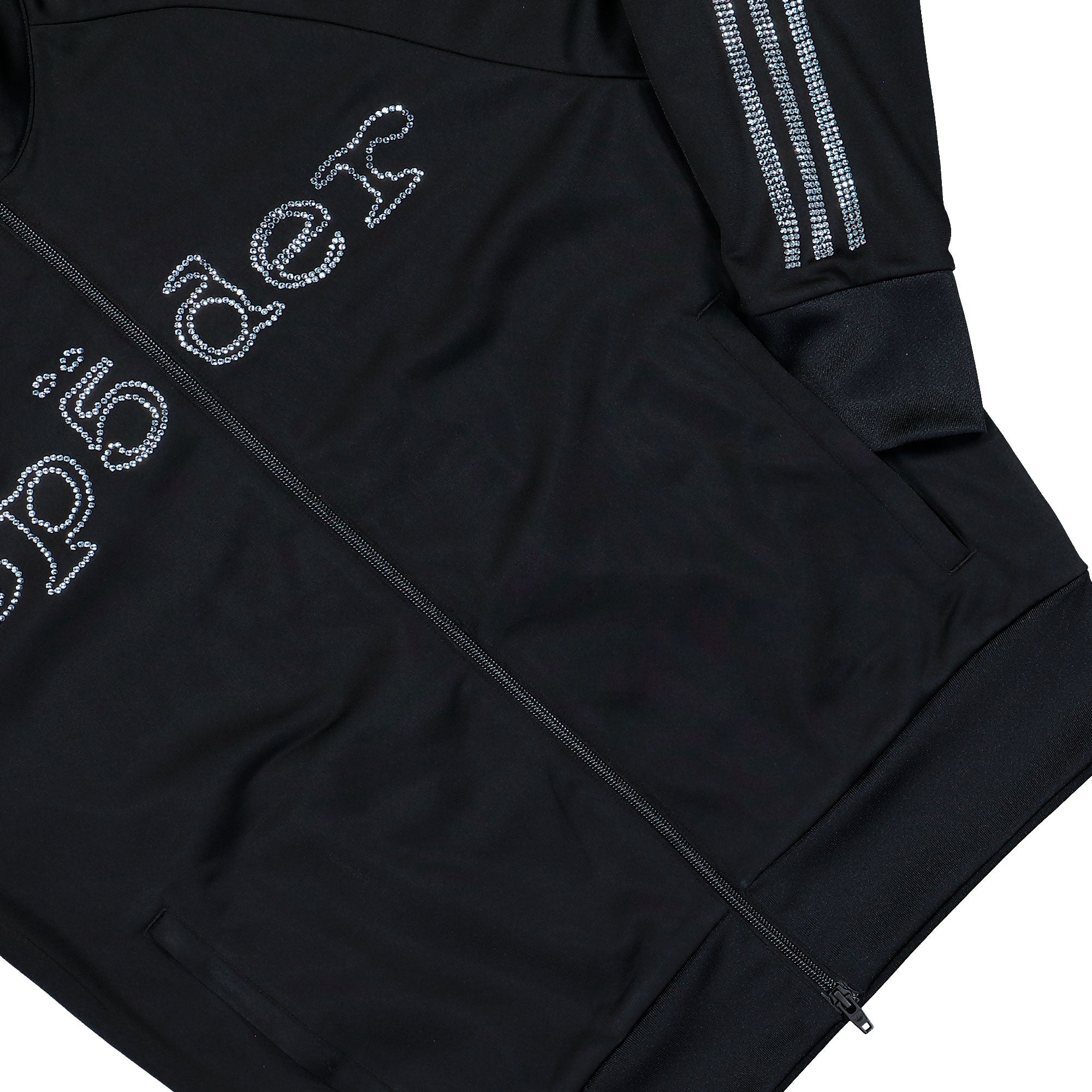 adidas Hooded Track Top Black Track Jacket KQ8320 Detail View 1 | Overkill