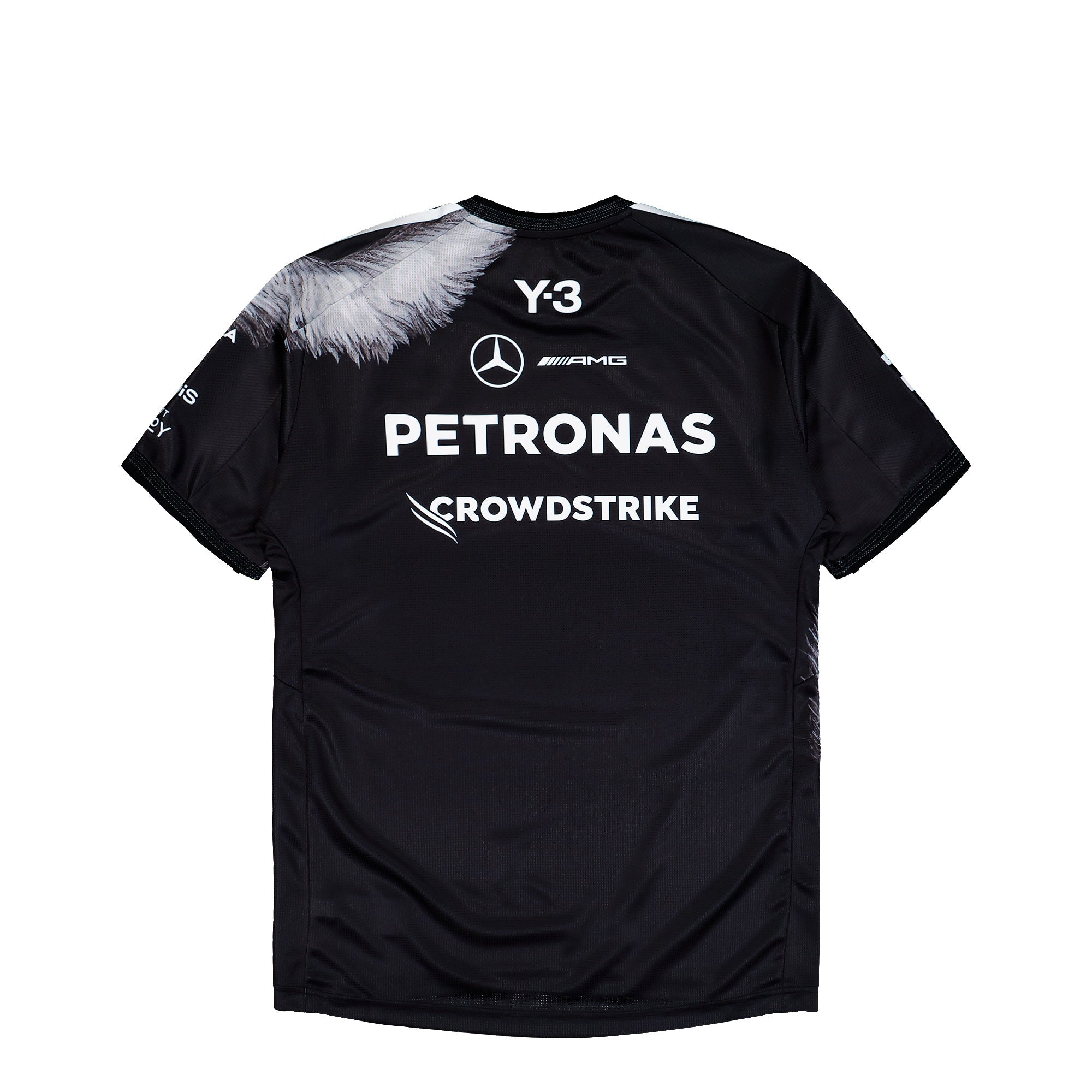 Mercedes-AMG Petronas F1 x Y-3 F1 Driver SS Jersey Black T-Shirts KQ9844 Close-up | Overkill