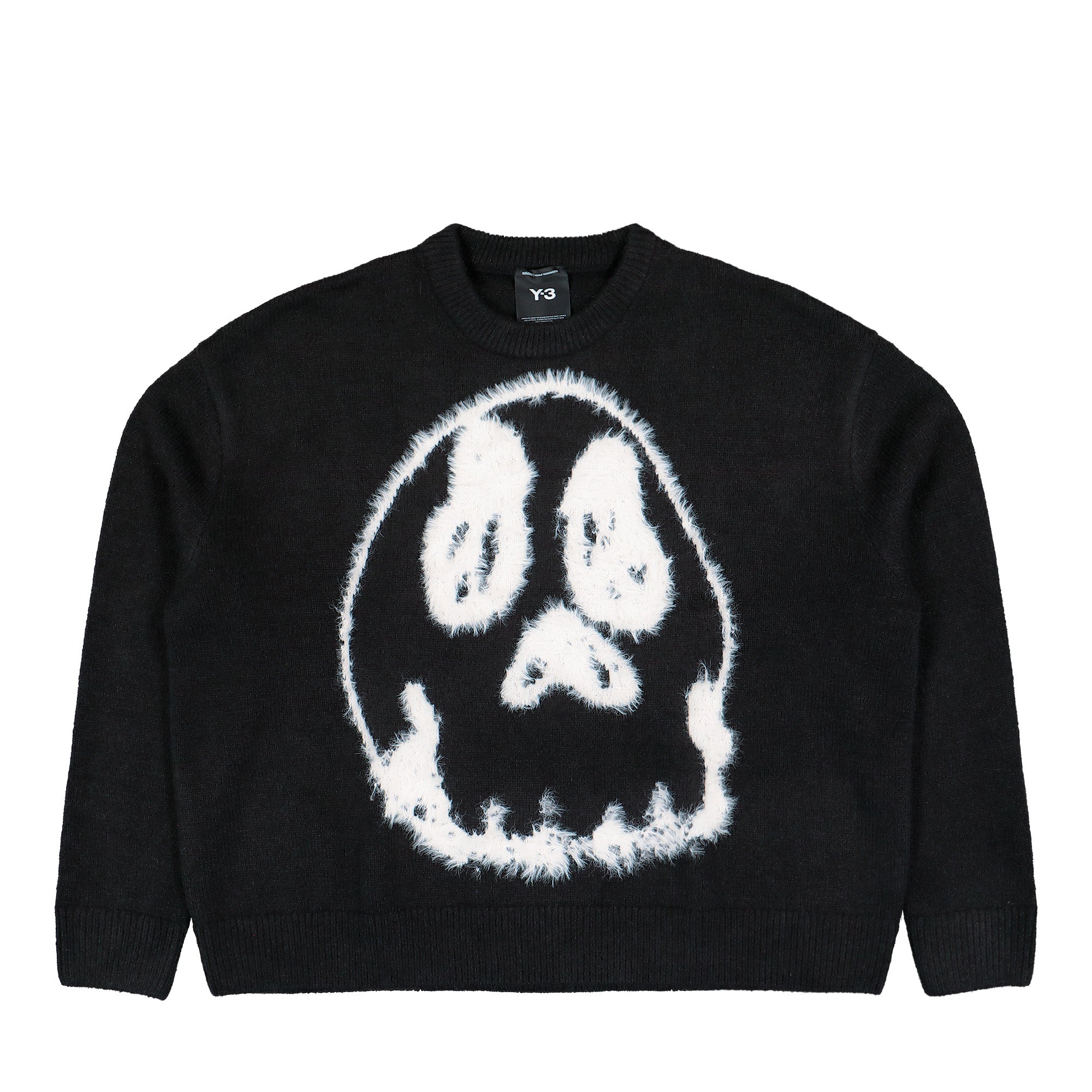 Y-3 Chito Graphic Knit Sweater Black Sweatshirt KR1127 | Overkill