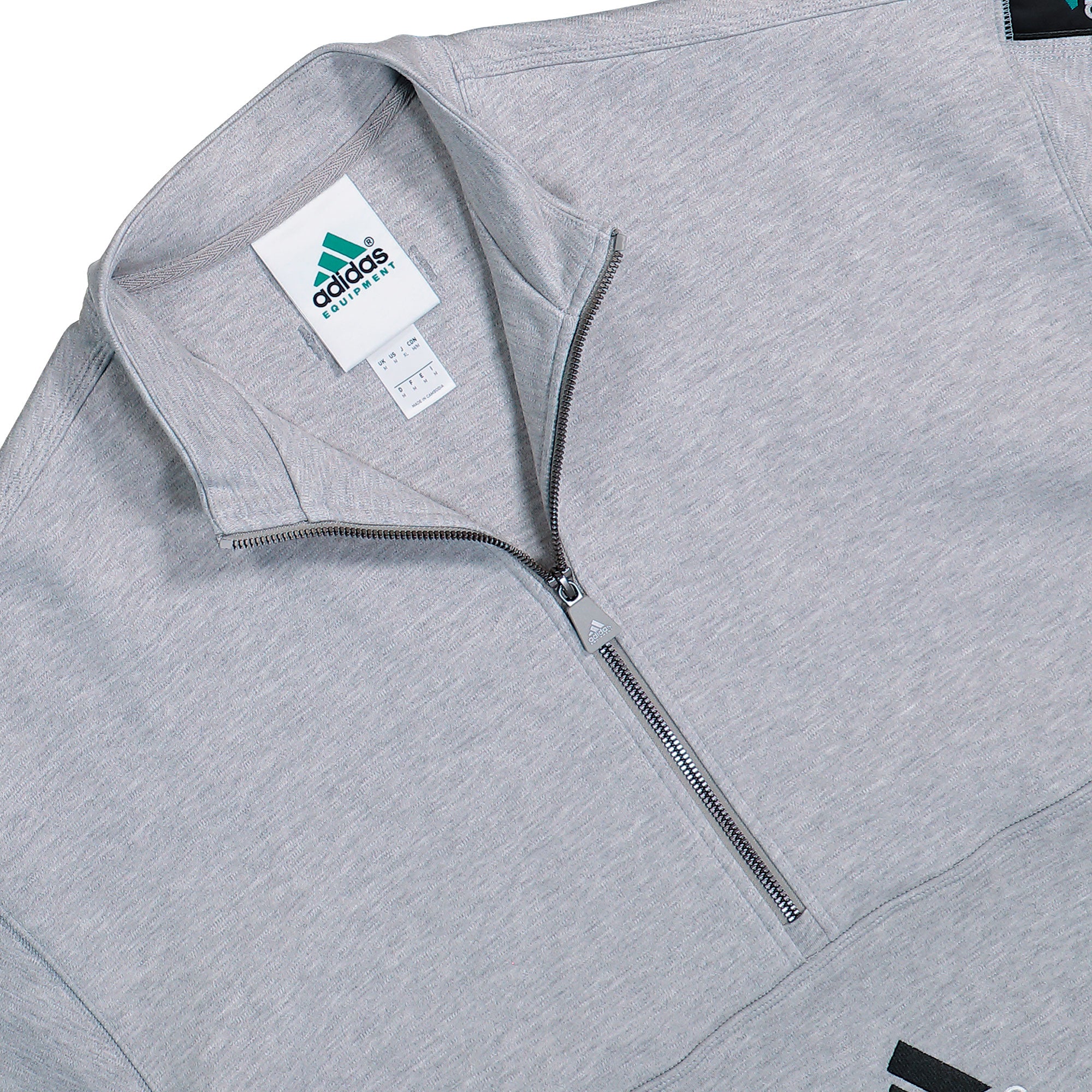 adidas Equipment Half-Zip Sweater Medium Grey Heather Sweatshirts KR1409 Detailfoto | Overkill