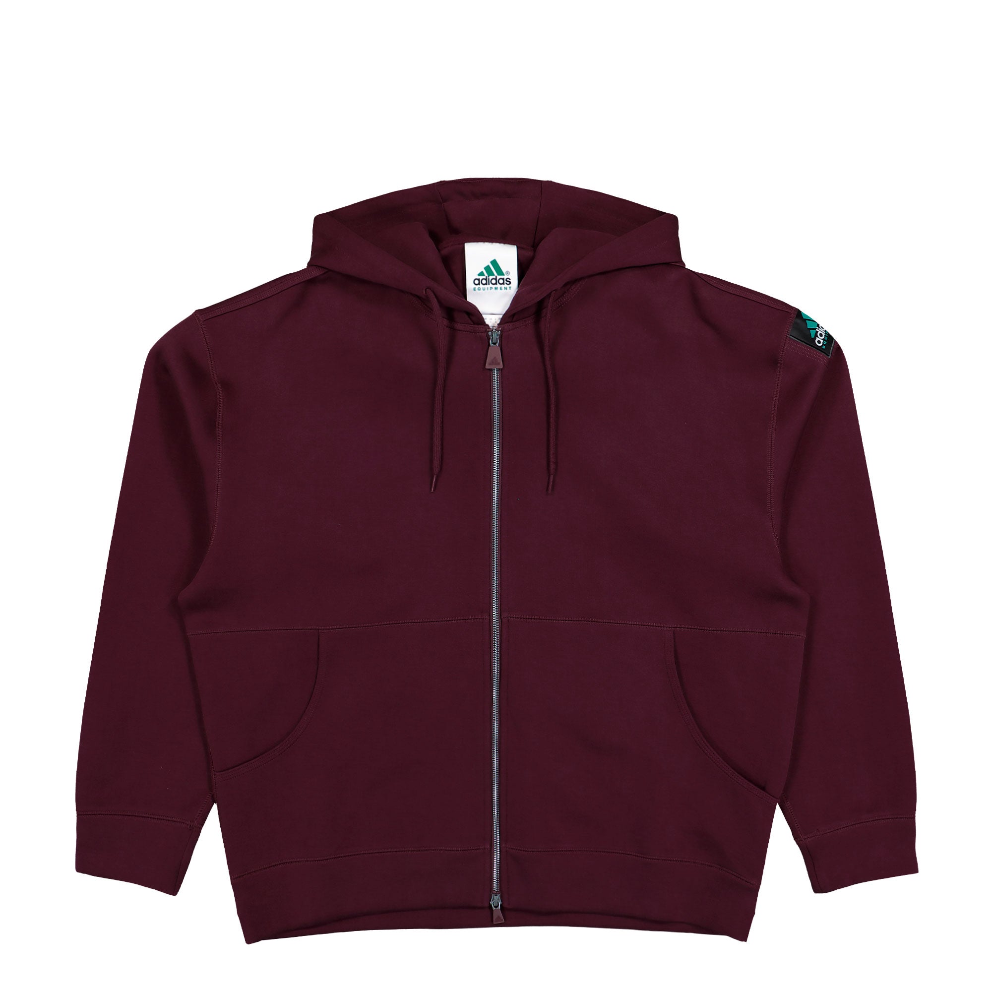 adidas Equipment Full-Zip Hoodie Maroon Hoodie KR1414 | Overkill