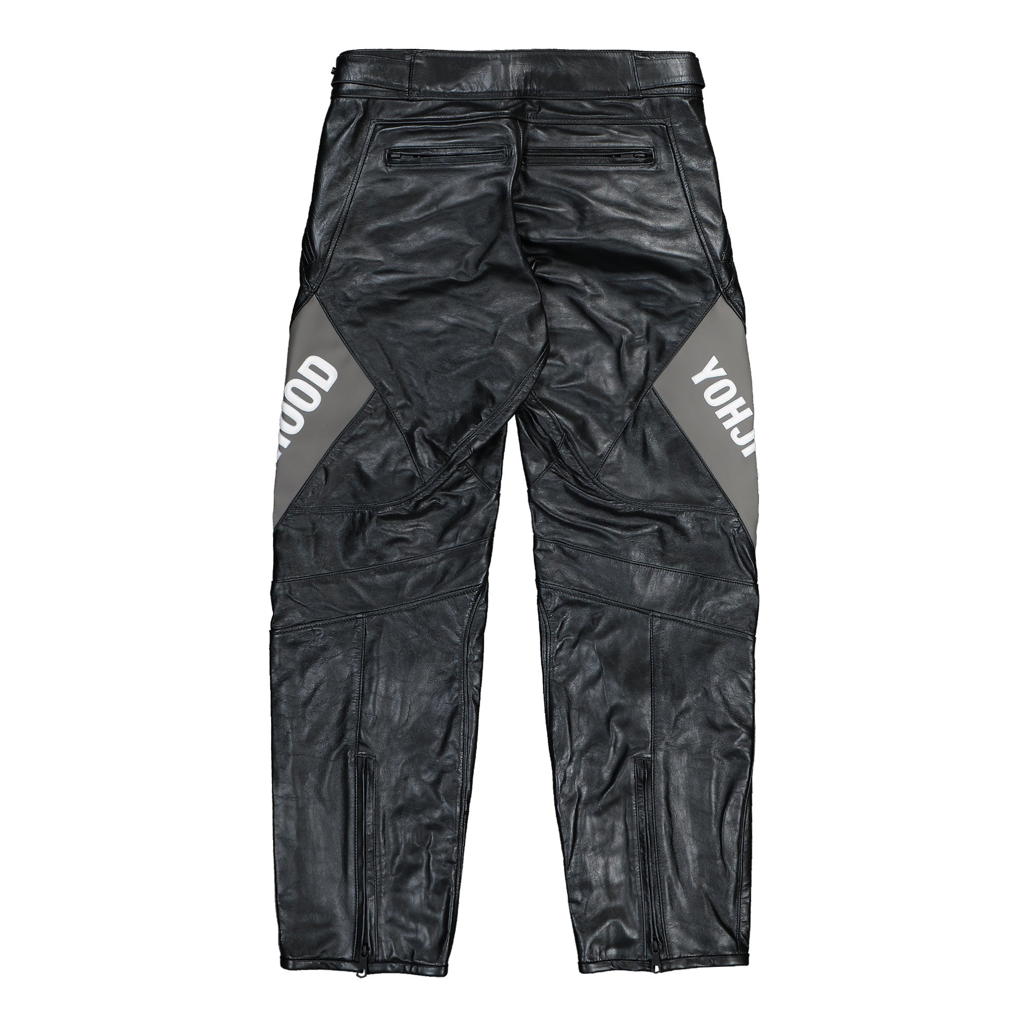 Dainese x Neighborhood x Y-3 Leather Racer Pants Black Pants KR1447 Close-up | Overkill
