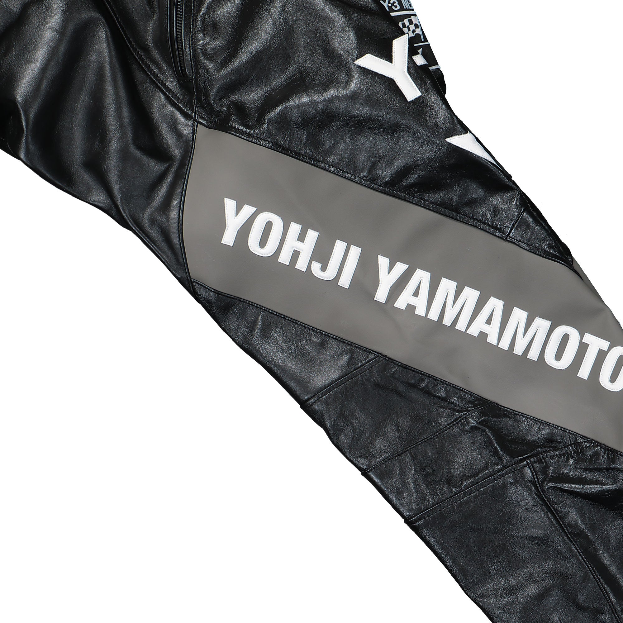 Dainese x Neighborhood x Y-3 Leather Racer Pants Black Pants KR1447 Detail View 2 | Overkill