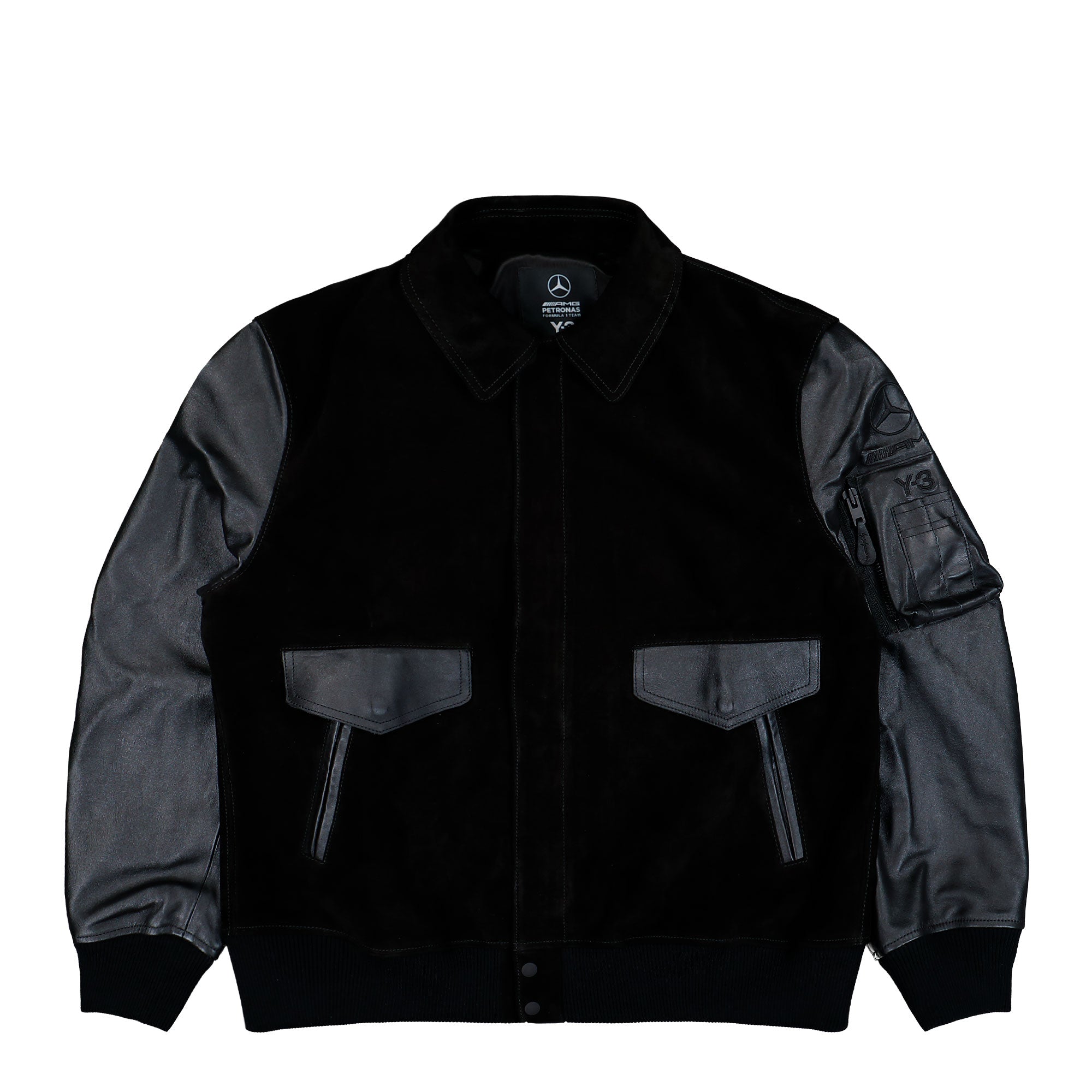 Mercedes-AMG Petronas F1 x Y-3 F1 Leather Racing Jacket KR2385