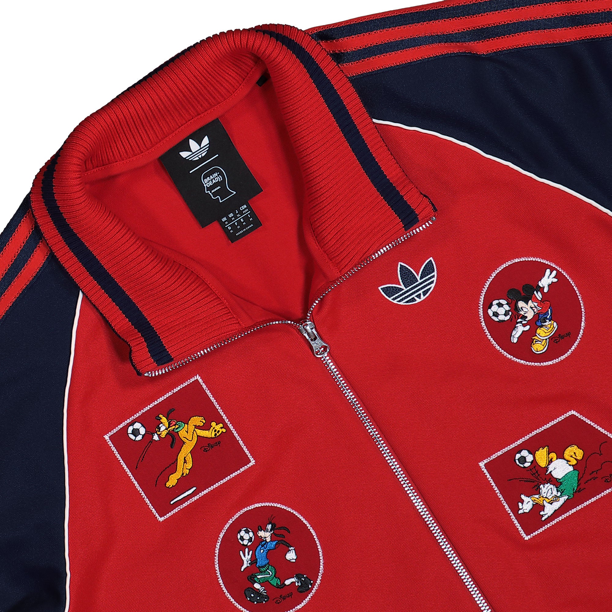 Brain Dead x Disney x adidas Track Top Better Scarlet Track Jackets KR5176 Detailfoto | Overkill
