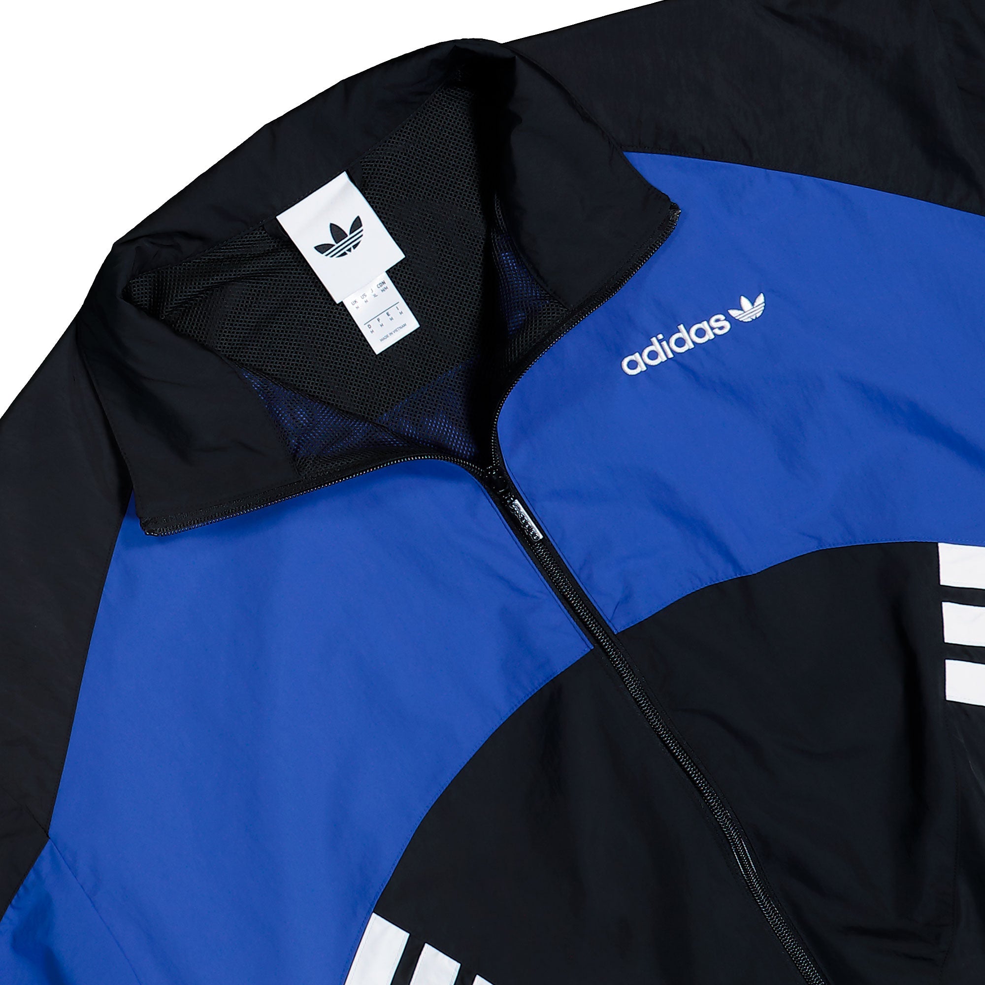 adidas Cutline Track Top Black / Team Royal Blue Track Jacket KR7281 Close-up | Overkill