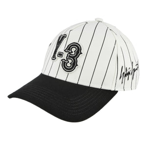 Y-3 Pinstripe Cap Chalk White Headgear KR8937 | Overkill
