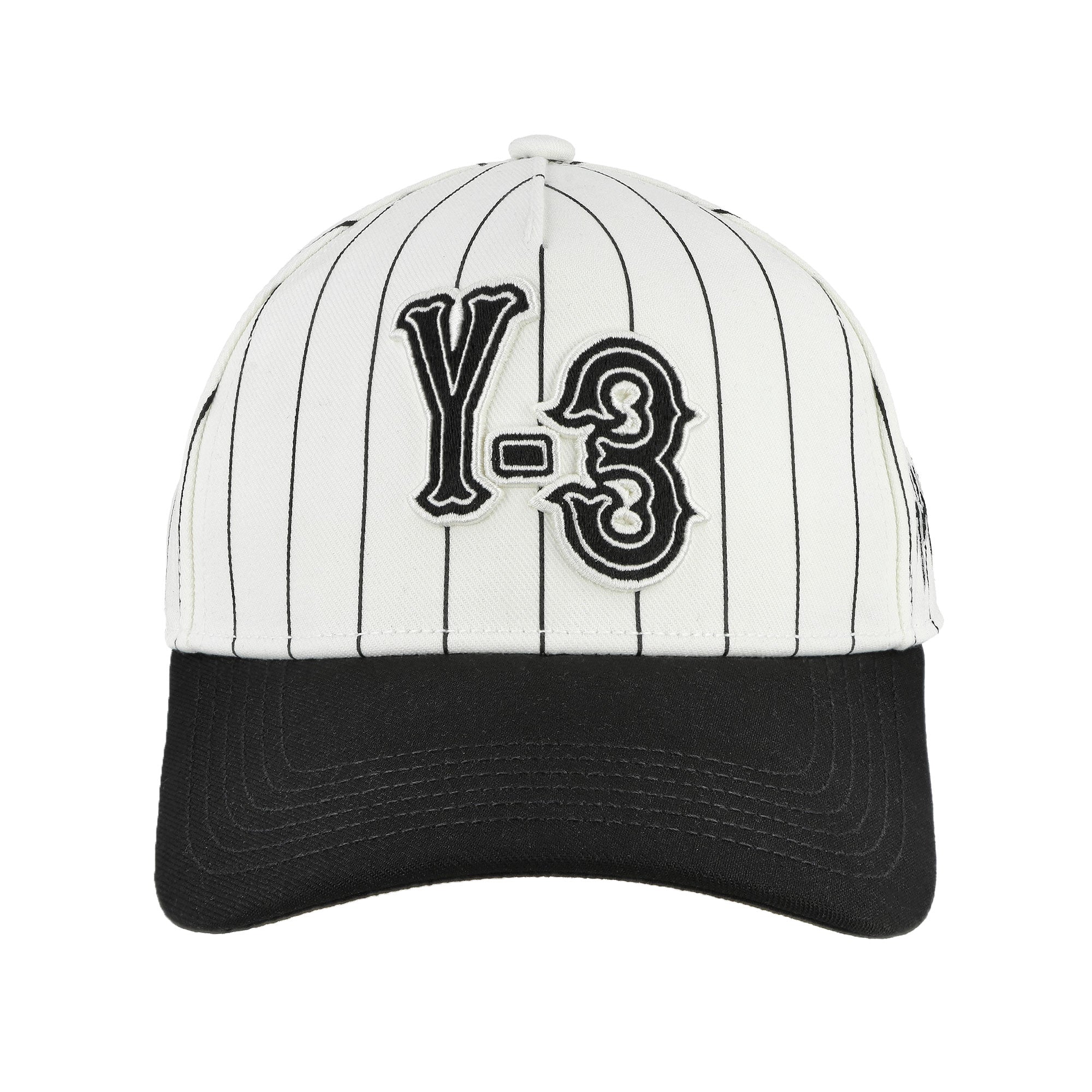 Y-3 Pinstripe Cap Chalk White Headgear KR8937 Detail View 1 | Overkill