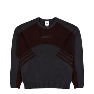 adidas Munich 93 Chunky Crewneck Sweatshirt Utility Black / Aurora Coffee sweatshirt KR9141 | Overkill