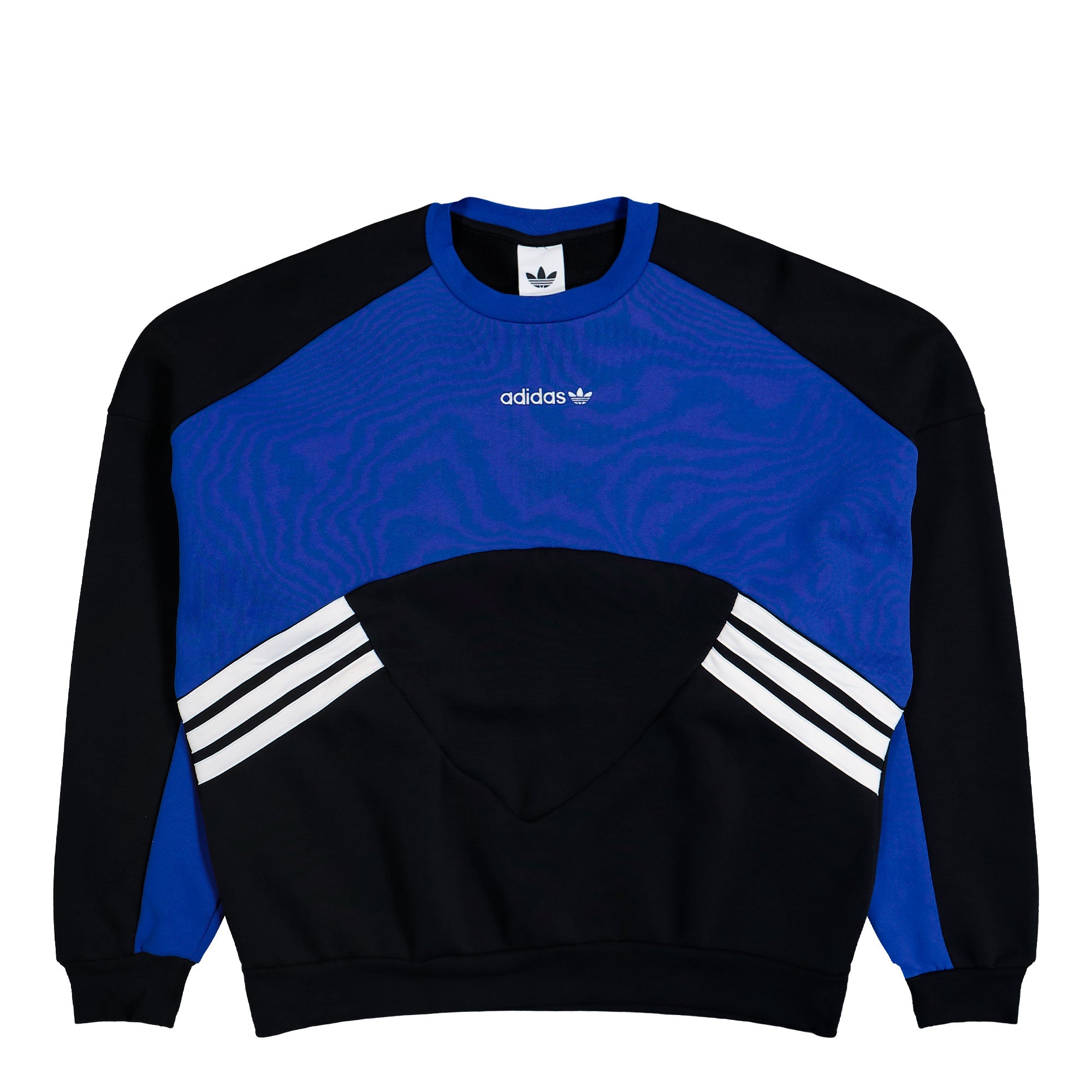 adidas Cutline Crewneck Black / Team Royal Blue Sweatshirt KR9709 | Overkill