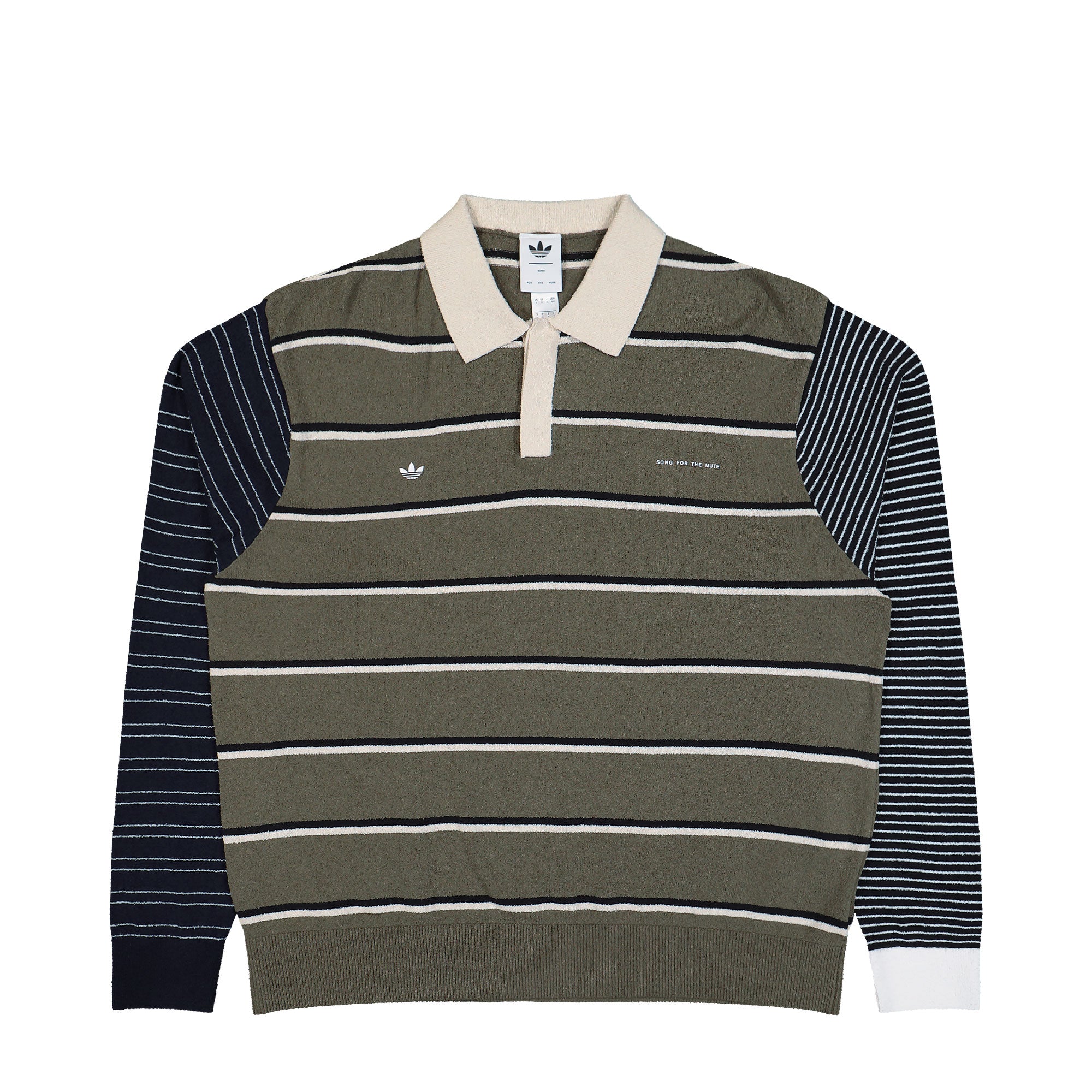 Song for the Mute x adidas LS Tee Olive Strata / Alumina / Black Longsleeves KS1343 | Overkill
