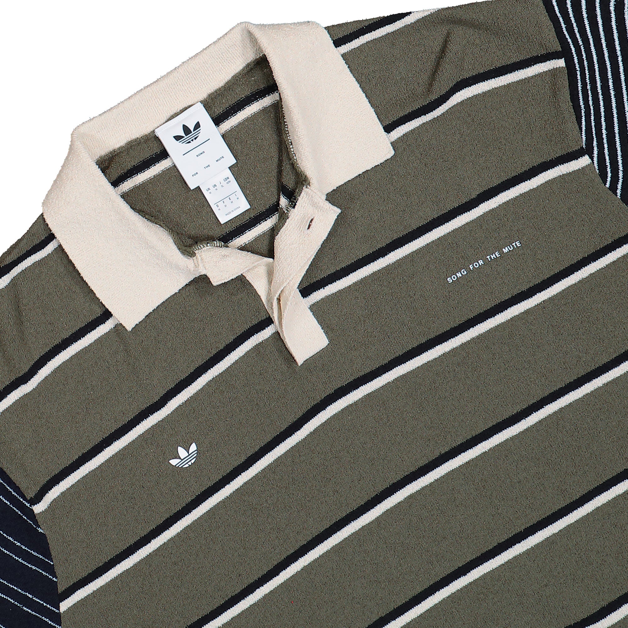 Song for the Mute x adidas LS Tee Olive Strata / Alumina / Black Longsleeves KS1343 Detailfoto | Overkill