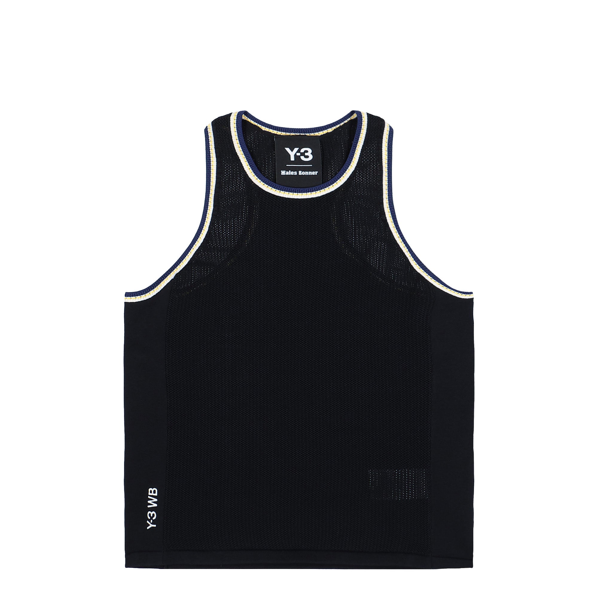 Wales Bonner x Y-3 Knit Tank Top Black Tops KS3978 | Overkill