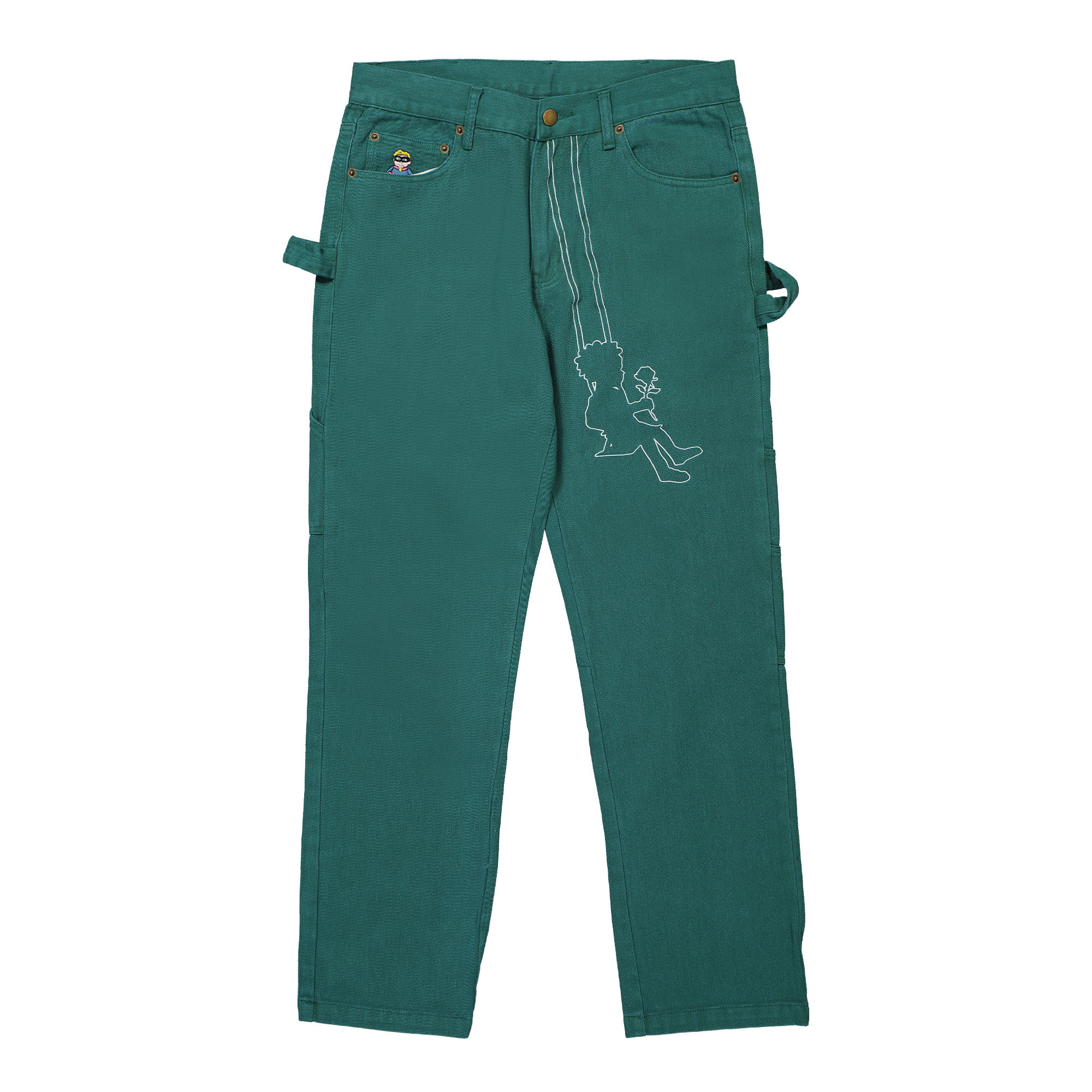 Kidsuper Studios Swingset Cord Pant Green Casual Pants KSAW22-08-03 | Overkill